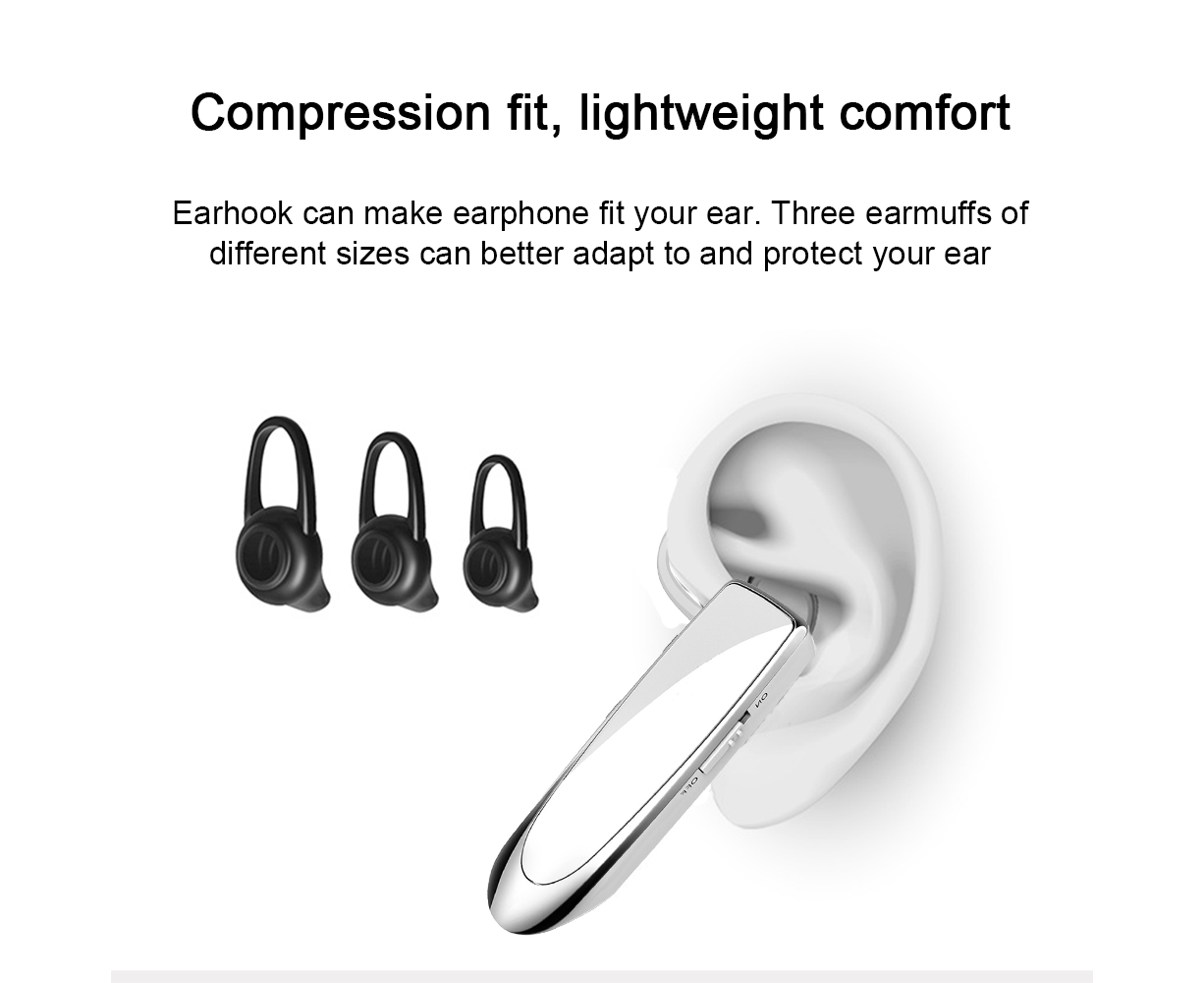 Bluetooth Earpiece V4.1 Wireless Handsfree Headset 30Days Standby Time - Image 5