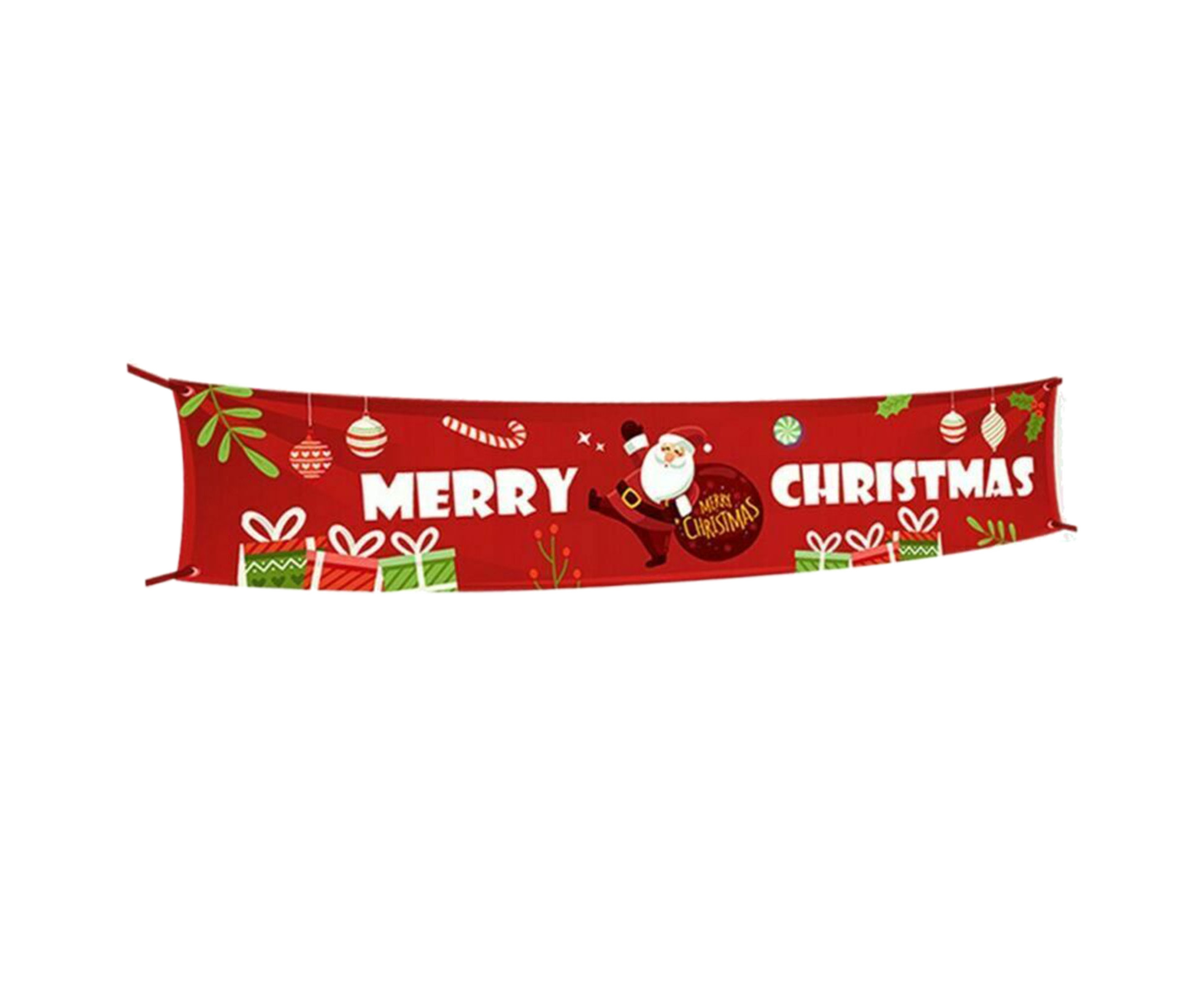 Christmas Santa Claus Letter Porch Door Background Hanging Banner Party Decor-A - Image 1