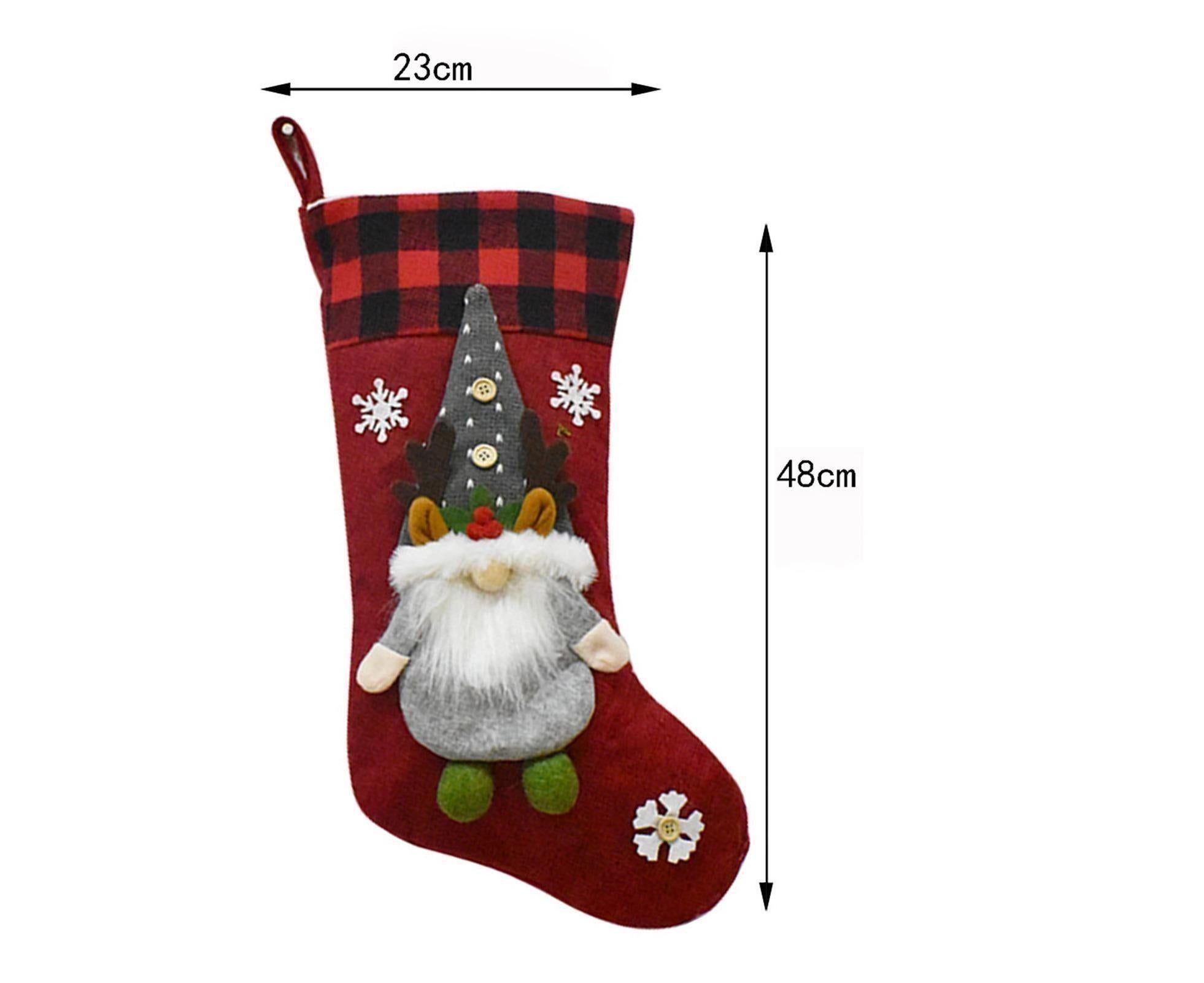 Xmas Stocking Knitted Hat babies Bag-Grey - Image 2