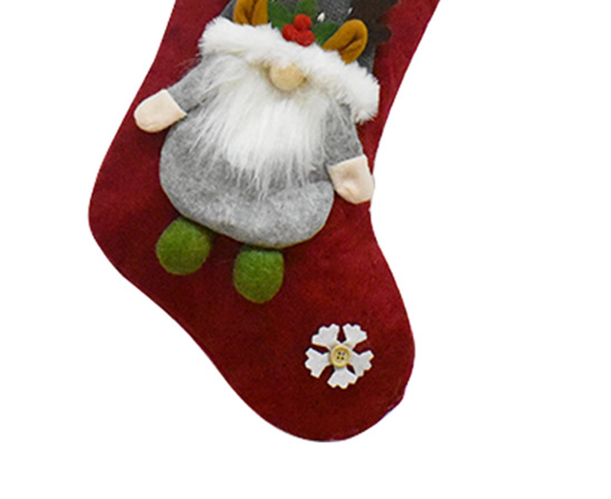 Xmas Stocking Knitted Hat babies Bag-Grey - Image 3