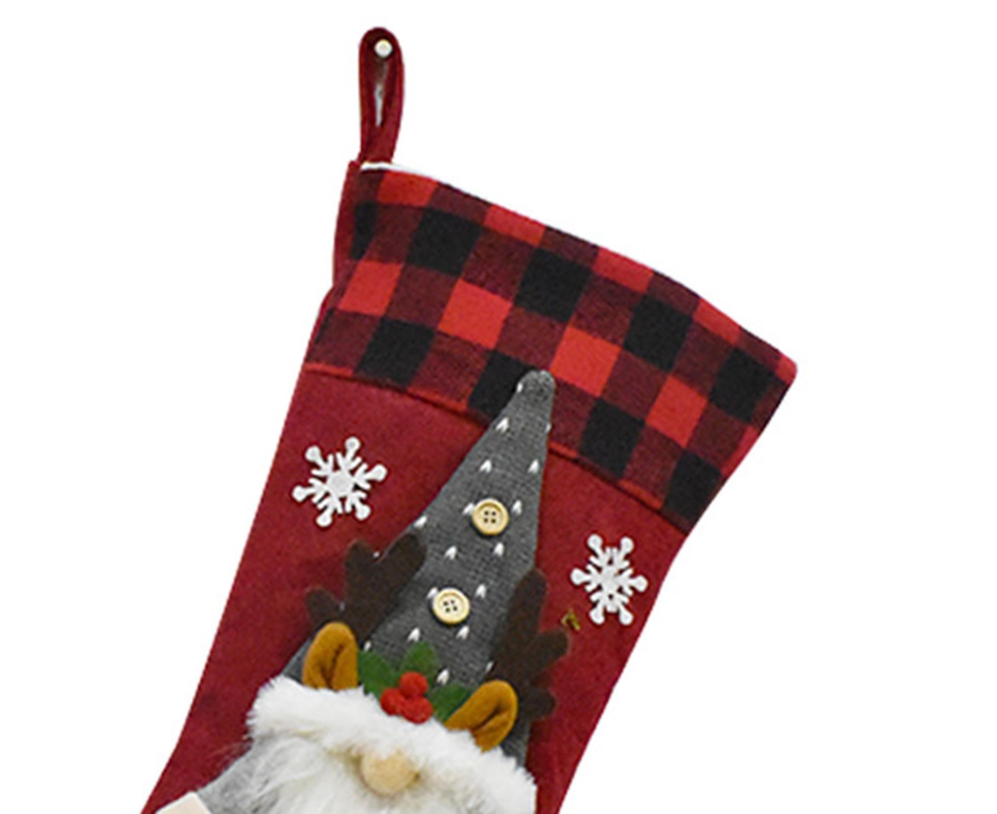 Xmas Stocking Knitted Hat babies Bag-Grey - Image 4