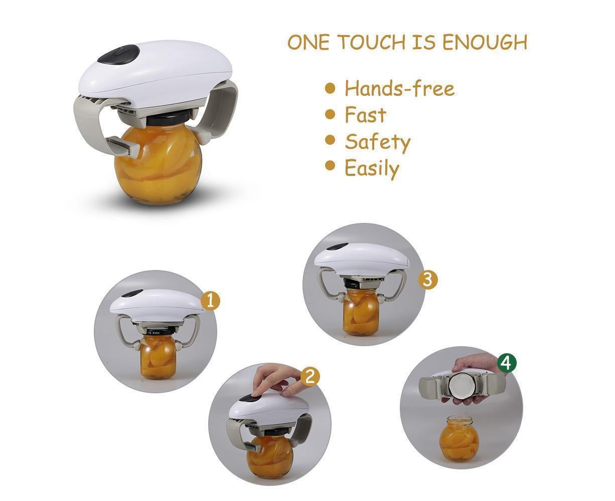Electric Jar Opener One Touch Jar Opener white - Image 2
