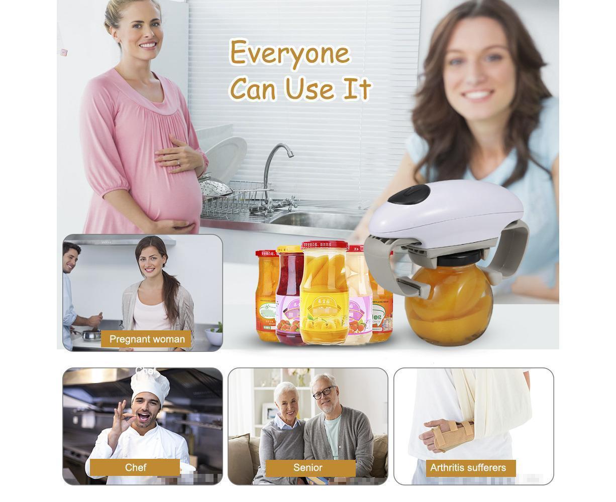 Electric Jar Opener One Touch Jar Opener white - Image 5