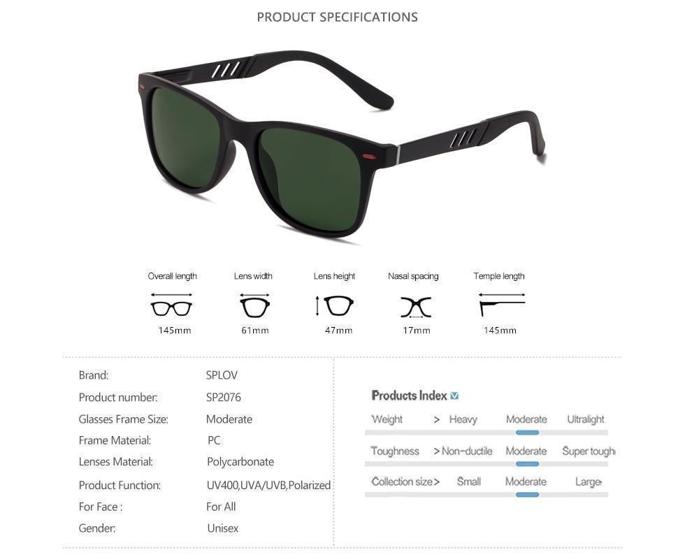 New Fashion Men Women Polarized Sunglasses Aluminum Magnesium Sring Hinged Legs TAC Lens TR Frame Driving Shades - Black Grey - Image 5