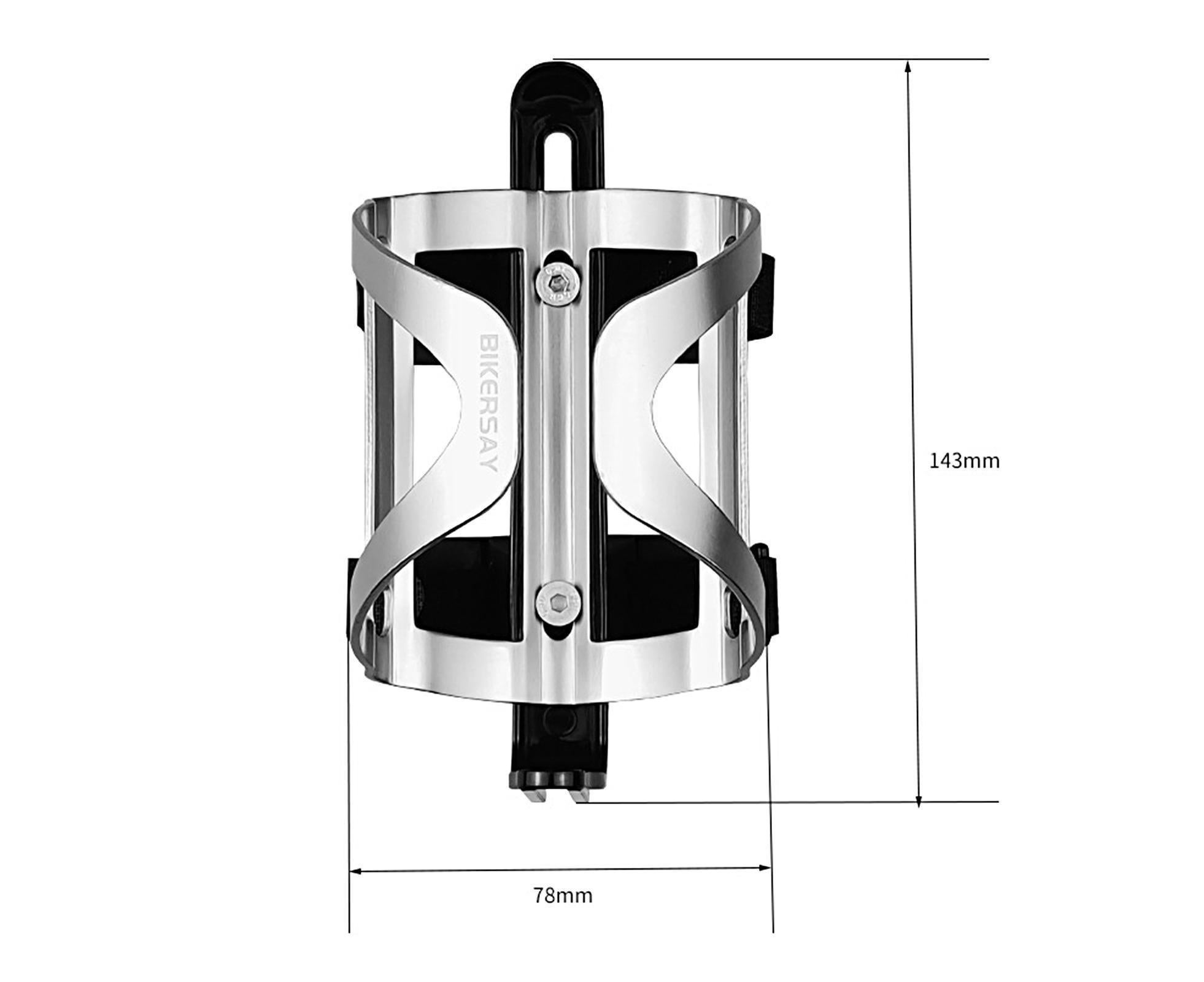 BIKERSAY Bike Water Bottle Holder Good Toughness Anti Fall Ultralight Opening Adjustable Bicycle Cup Holder for Riding - Image 2