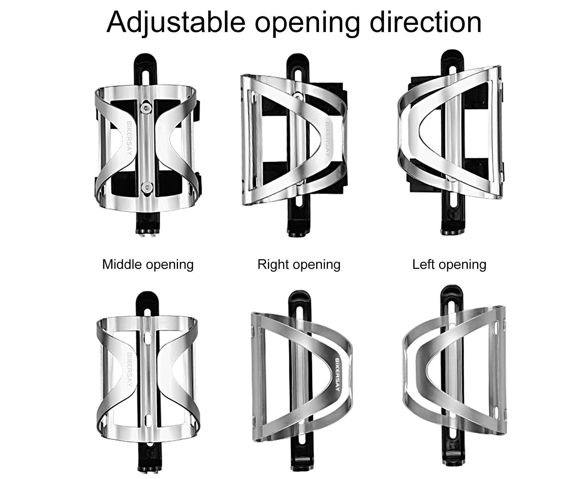 BIKERSAY Bike Water Bottle Holder Good Toughness Anti Fall Ultralight Opening Adjustable Bicycle Cup Holder for Riding - Image 8