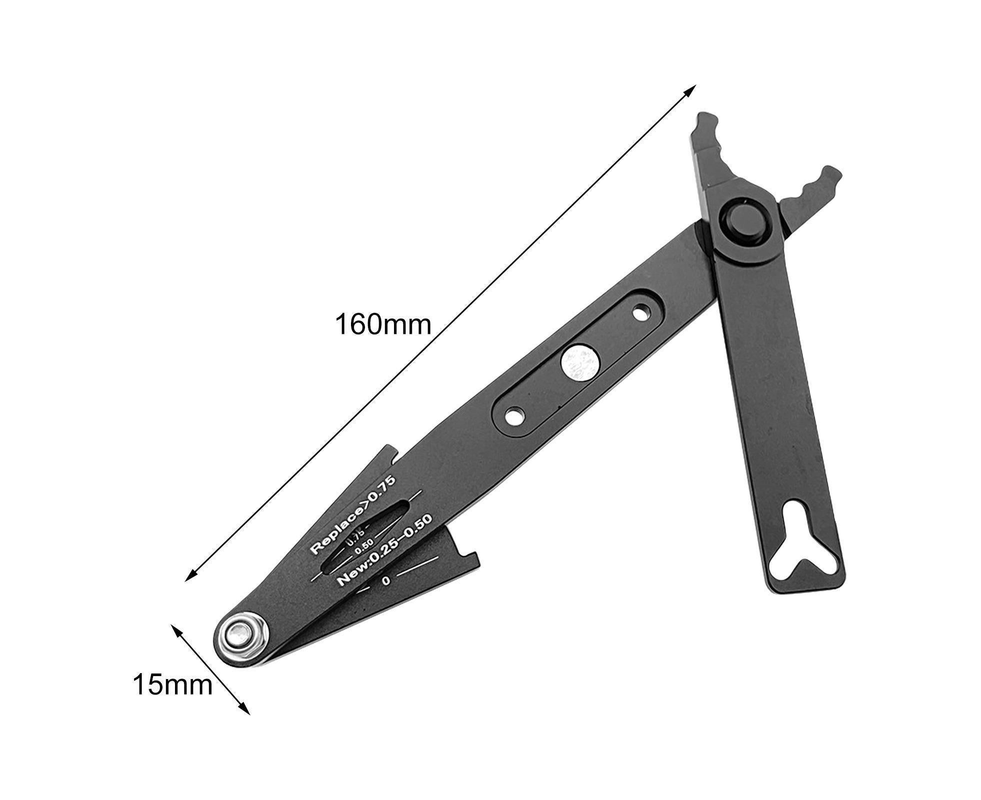 Chain Wear Detection Tool Ergonomic Design High Strength Bike Chain Buckle Removal Plier with Scale for Mountain Bike - Image 2