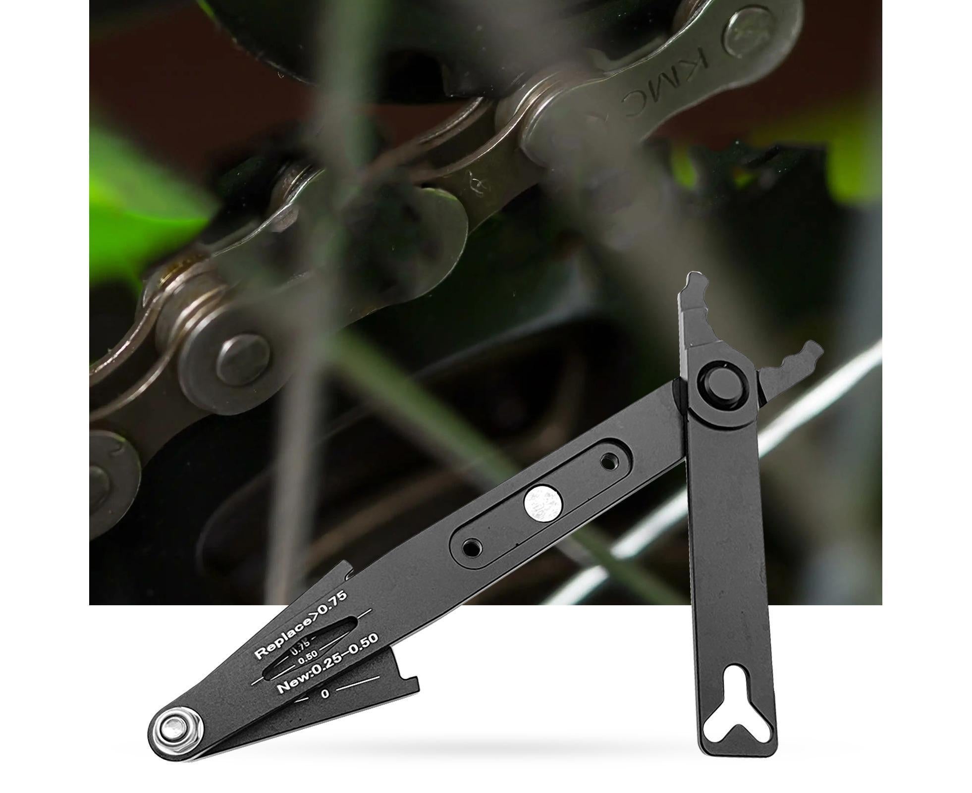 Chain Wear Detection Tool Ergonomic Design High Strength Bike Chain Buckle Removal Plier with Scale for Mountain Bike - Image 4