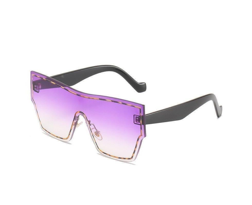 New Fashion One-piece Sunglasses Women Classic Big Frame Retro Punk Style Glasses Men's Sunscreen Eyeglasses Eyewear UV400 - Image 2