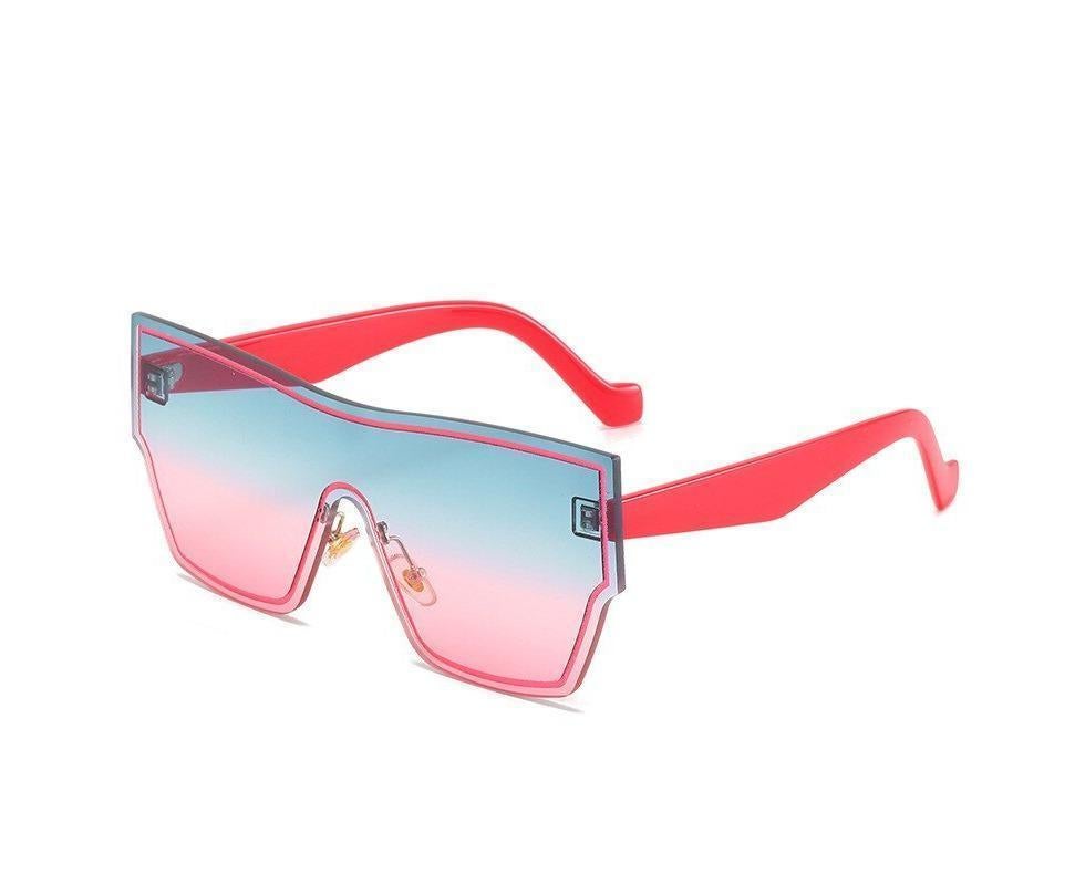 New Fashion One-piece Sunglasses Women Classic Big Frame Retro Punk Style Glasses Men's Sunscreen Eyeglasses Eyewear UV400 - Image 4