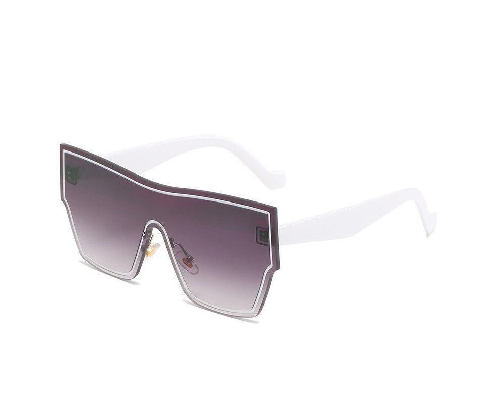 New Fashion One-piece Sunglasses Women Classic Big Frame Retro Punk Style Glasses Men's Sunscreen Eyeglasses Eyewear UV400 - Image 5