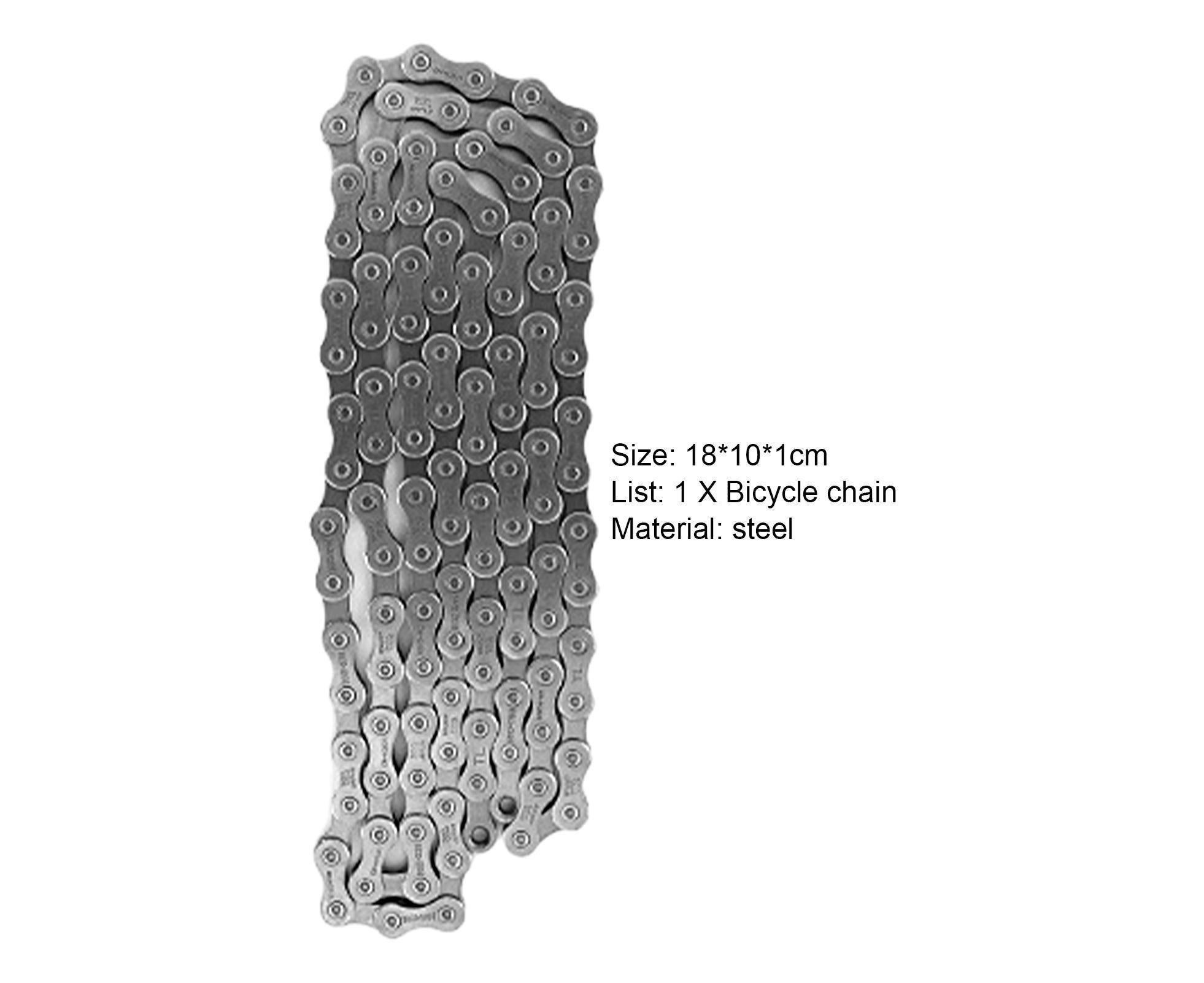 Mountain Bike Chain Electroplating Flexible Sturdy 116 Links Steel Anti Corrosion Bicycle Chain for Cycling - D - Image 8