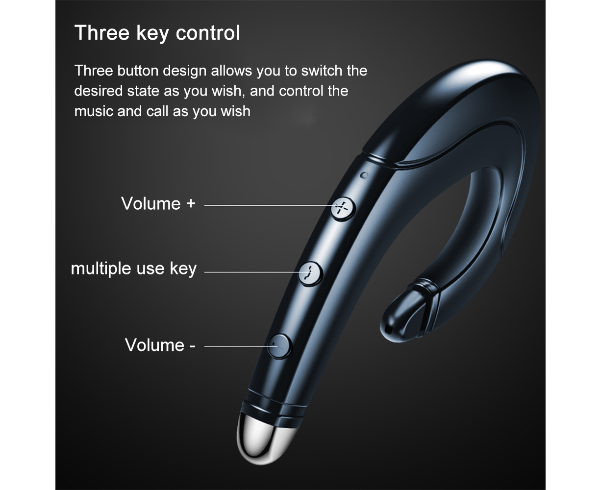 True Wireless Bluetooth Invisible Single Earbud with Microphone - Image 4