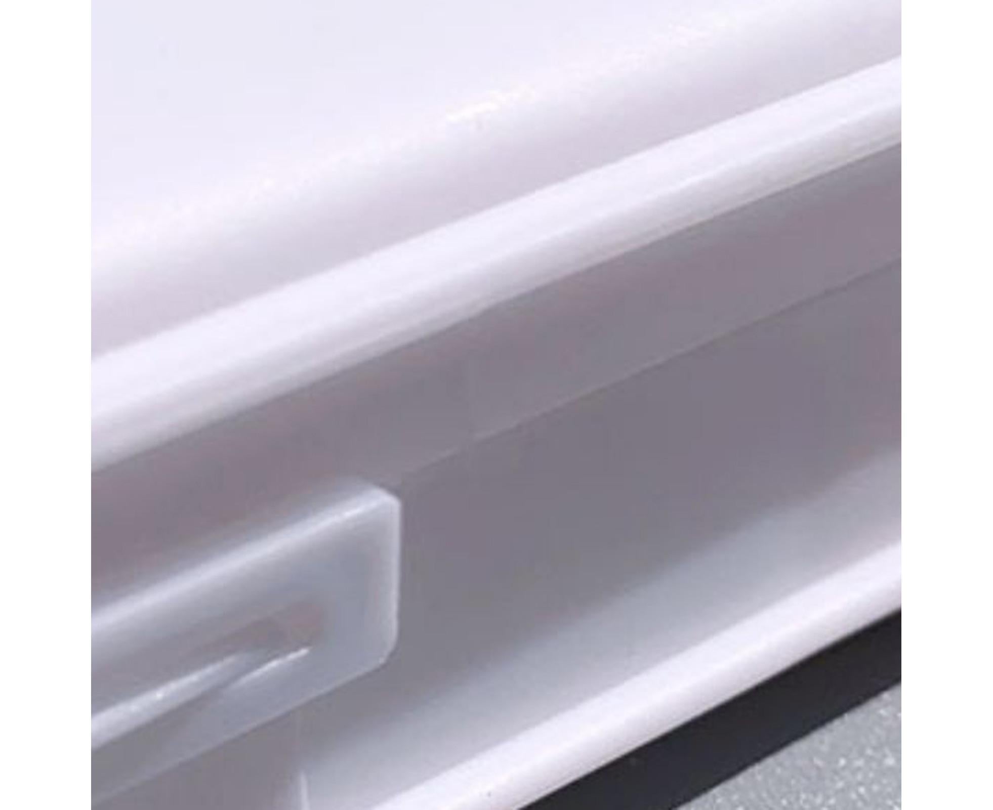 Nail Tools Box Nail Accessories Organizer Plastic Storage-White - Image 3