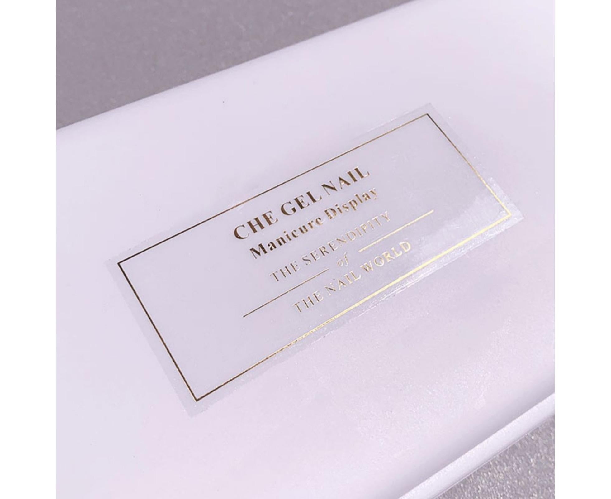 Nail Tools Box Nail Accessories Organizer Plastic Storage-White - Image 4