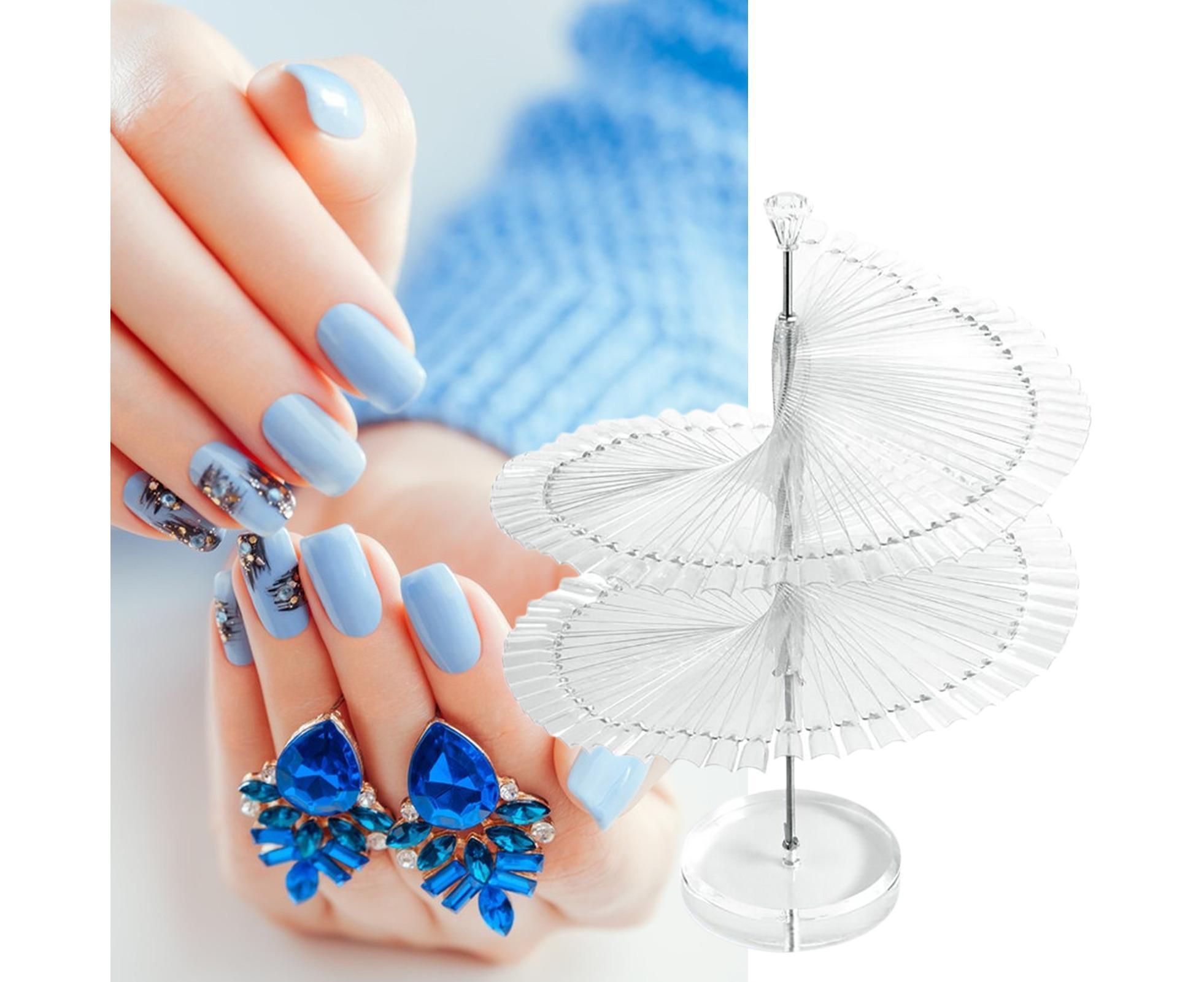 Gel Polish Display Stand Smooth Edge Reusable-Transparent - Image 3