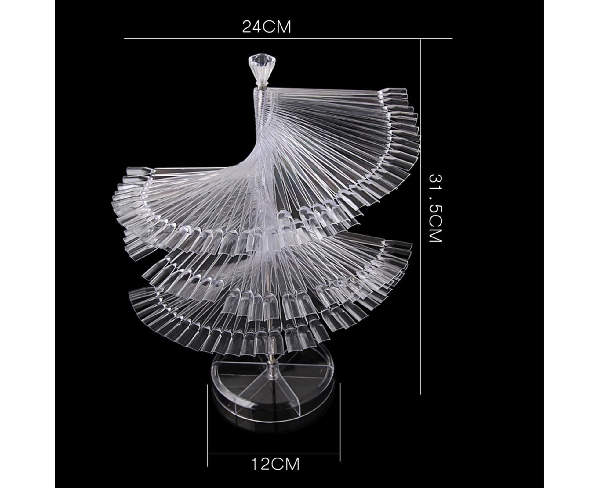 Gel Polish Display Stand Smooth Edge Reusable-Transparent - Image 4