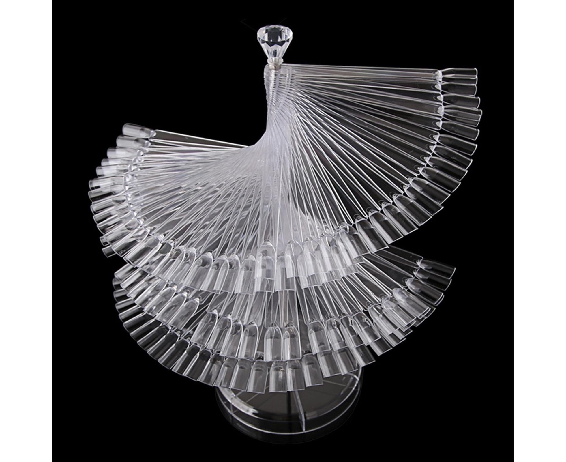 Gel Polish Display Stand Smooth Edge Reusable-Transparent - Image 6