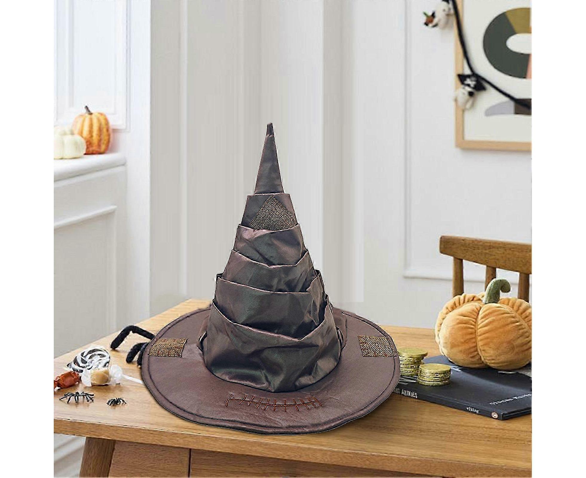 Halloween Wizard Hat Retro-style Adult Witch Hat Pointy Hat With Patch Beggar Hat For Cosplay Halloween Costumes - Image 5
