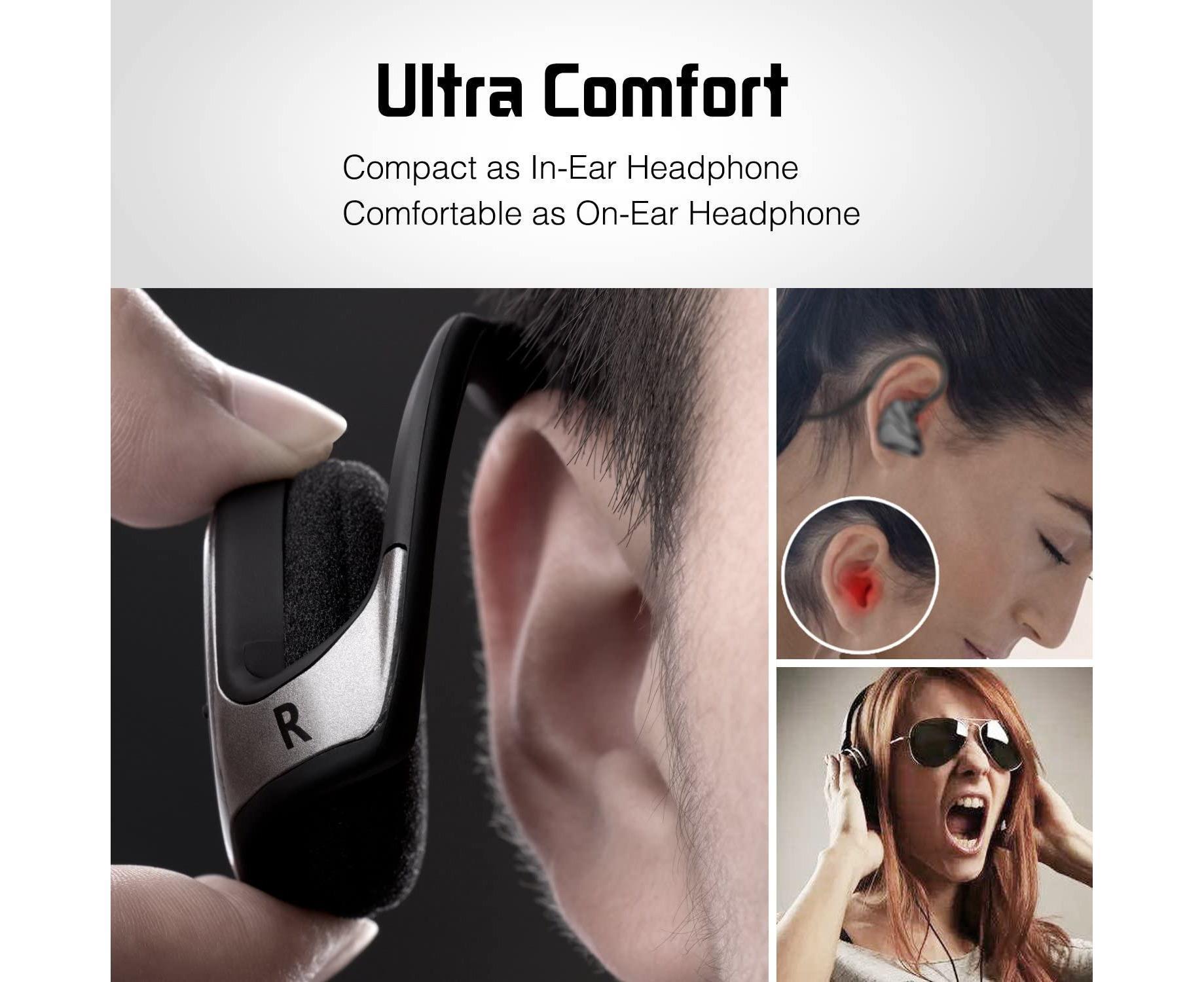 Small Bluetooth Headphones Wrap Around Head-Sports Wireless Headset - Image 2