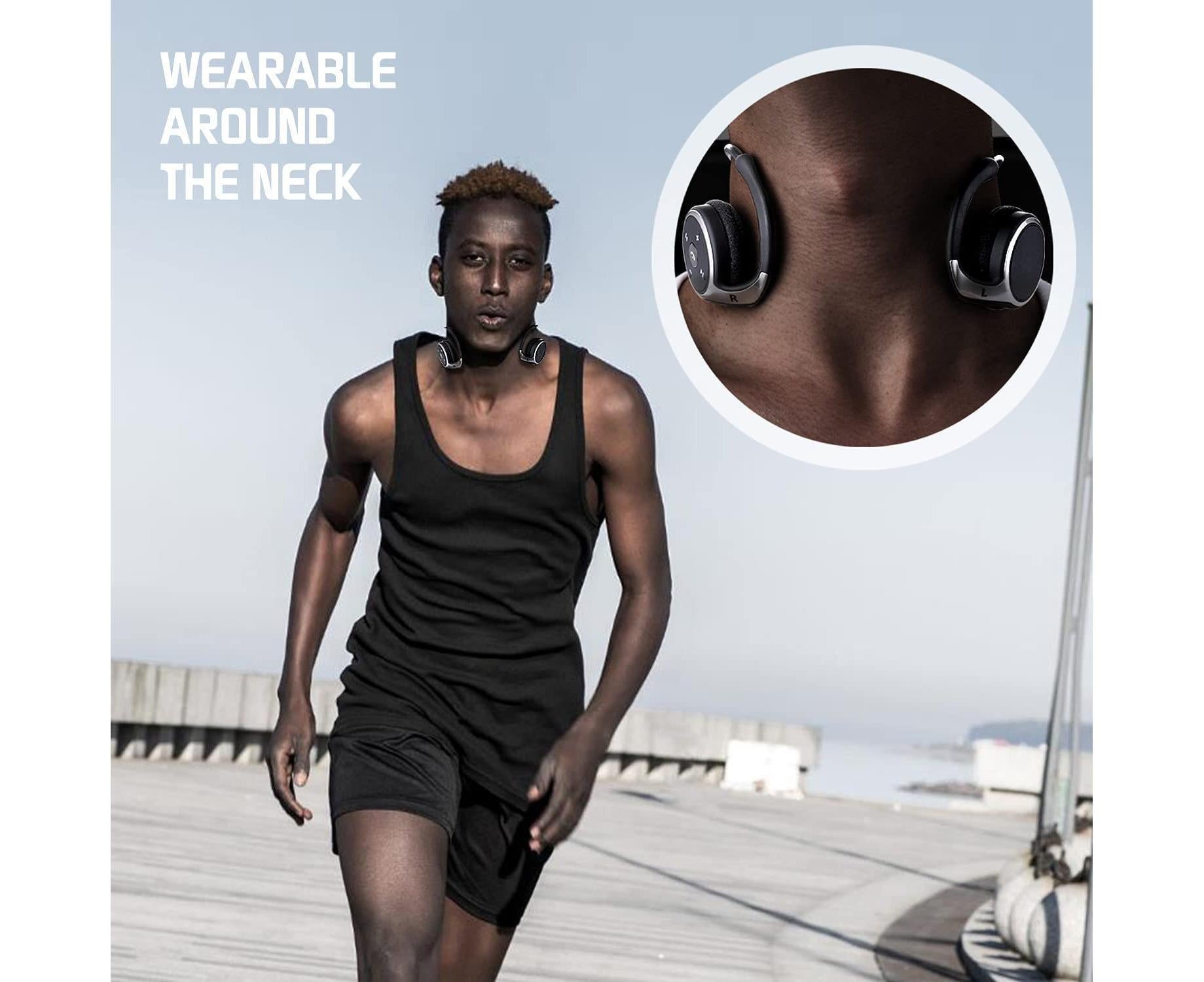 Small Bluetooth Headphones Wrap Around Head-Sports Wireless Headset - Image 4