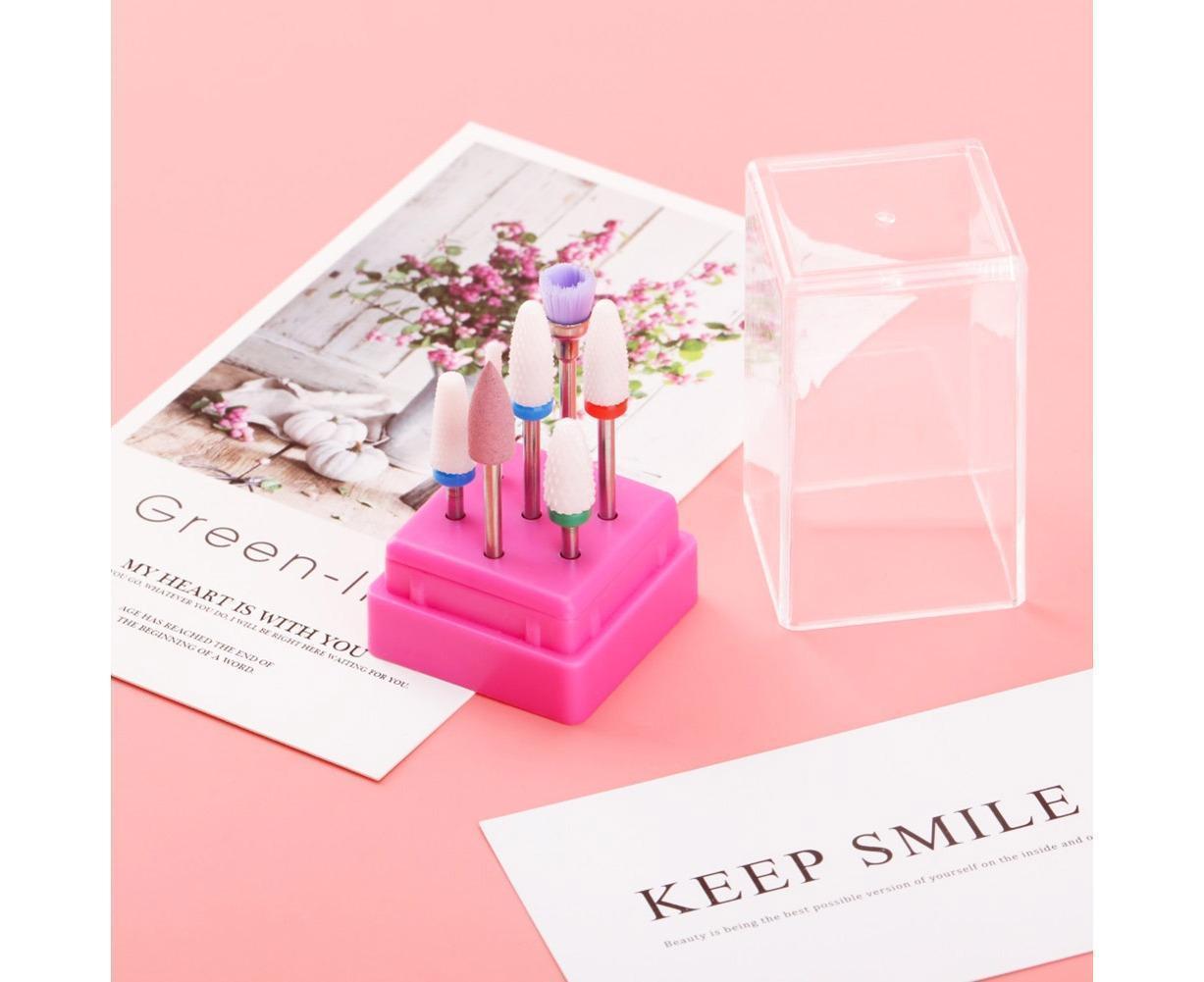 Ceramic Steel Alloy Grinding Dead Skin Removal Nail Art Drill Bit Brush Set-3# - Image 5