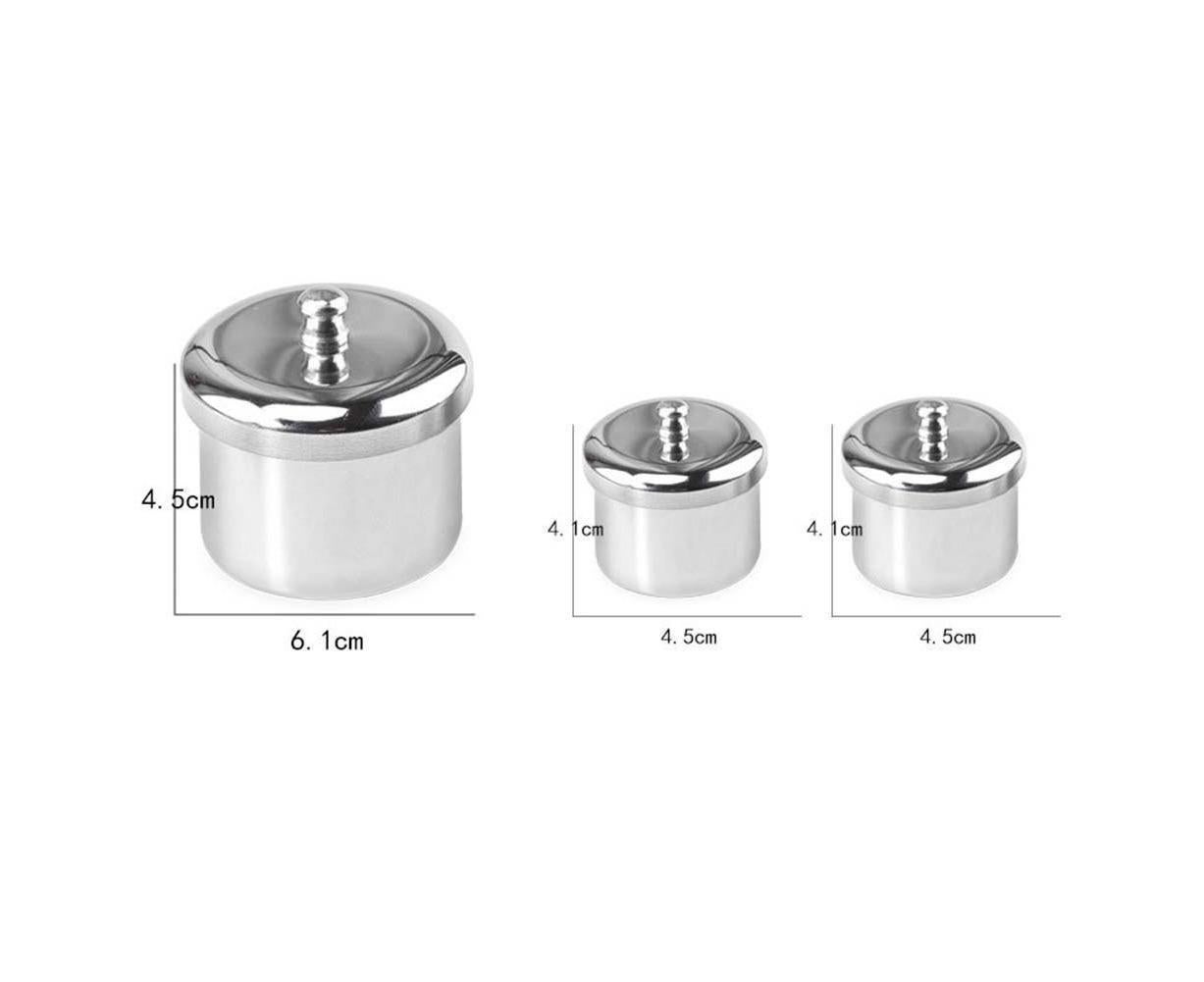 3Pcs Manicure Liquid Cup Acrylic Powder Organizer Tray with Nail Brush Holder - Image 4