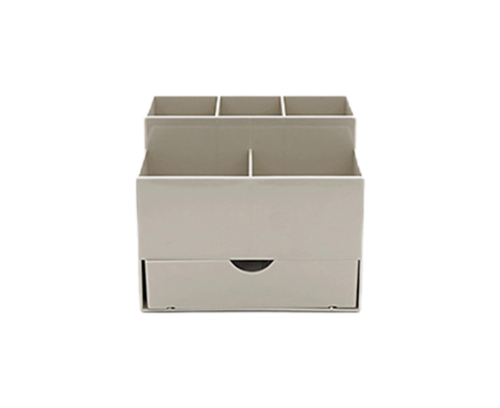 Makeup Organizer Drawer Type Large Capacity - Brown - Image 2