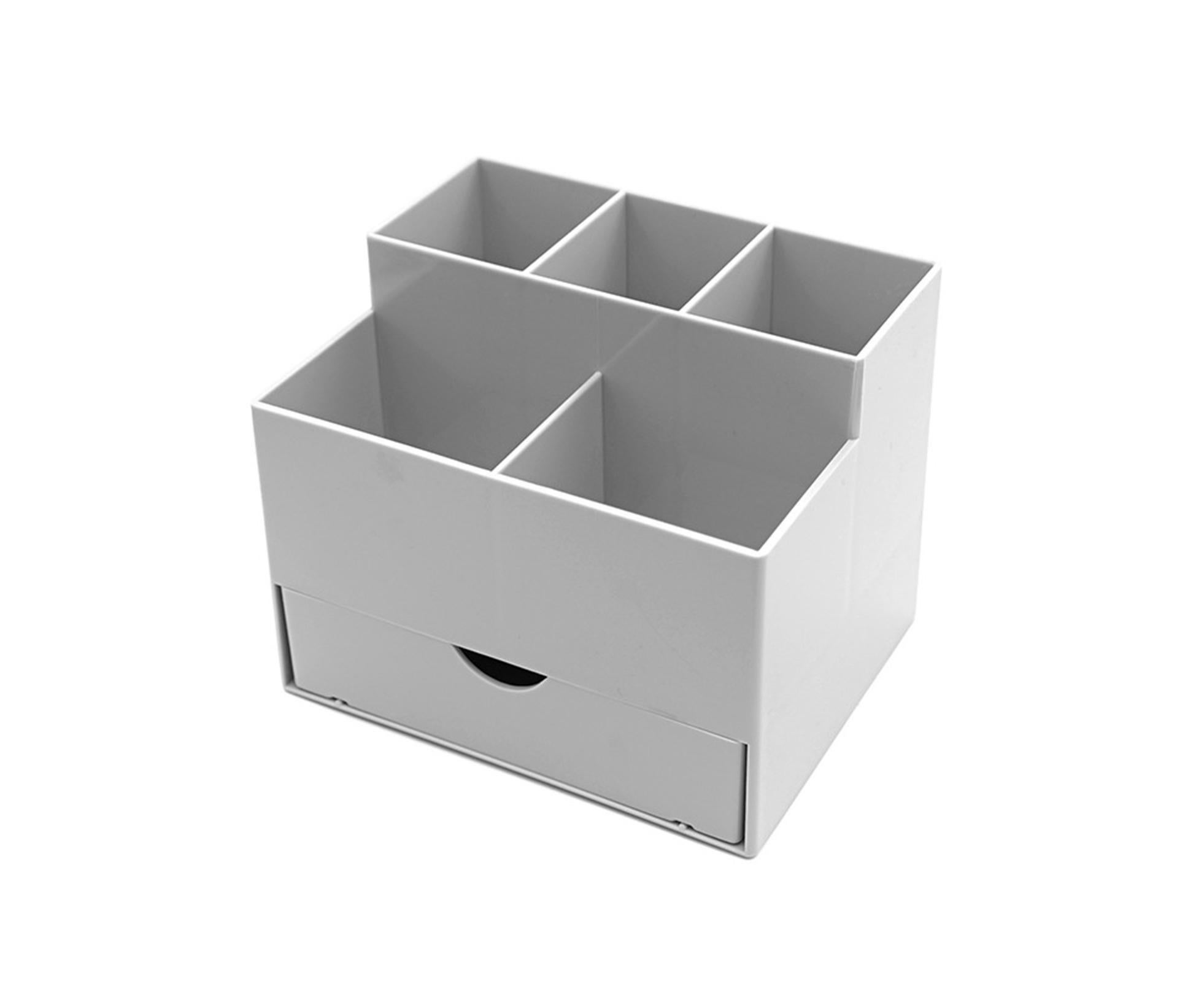 Makeup Organizer Drawer Type Large Capacity - Grey - Image 1