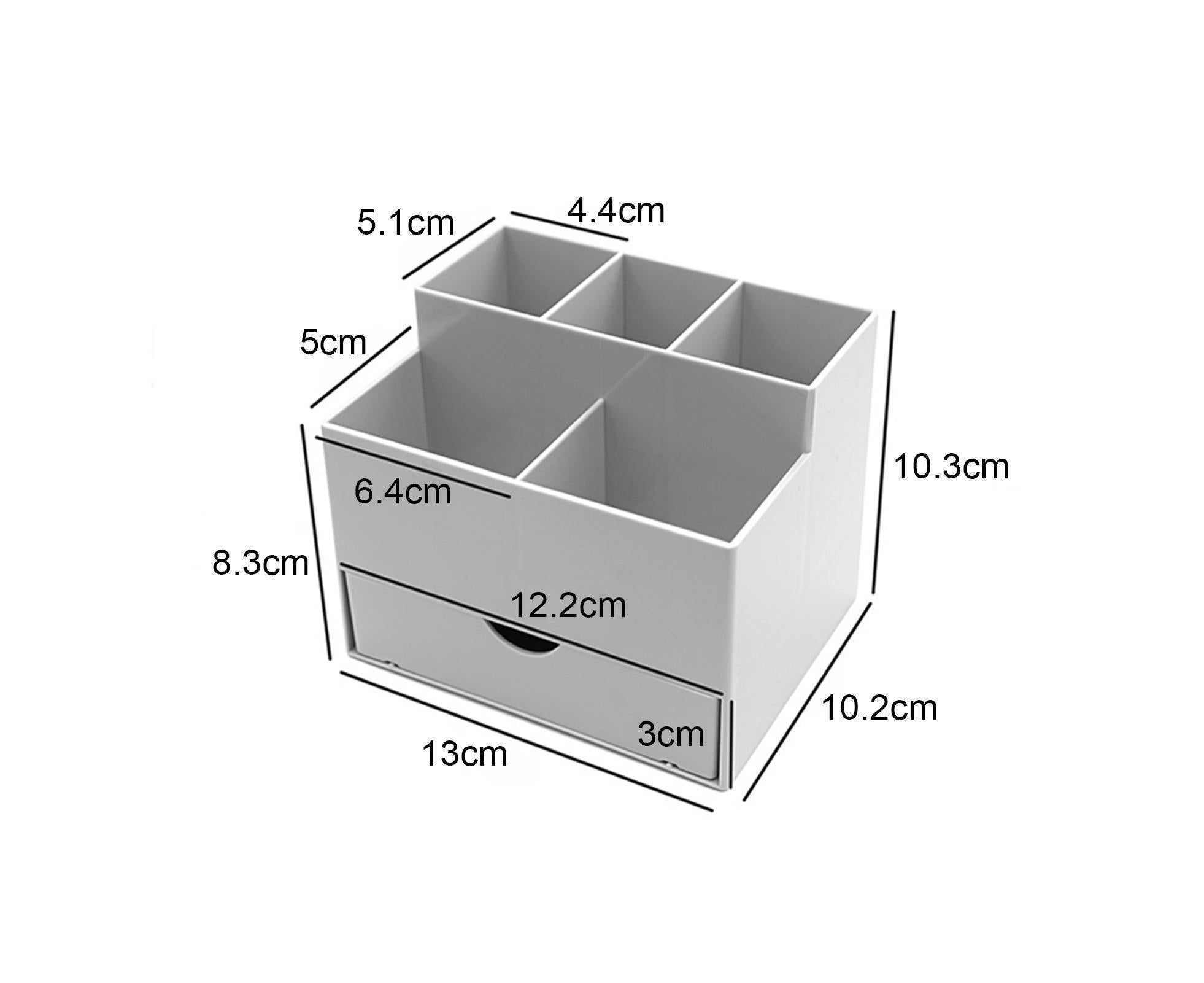 Makeup Organizer Drawer Type Large Capacity - Grey - Image 4