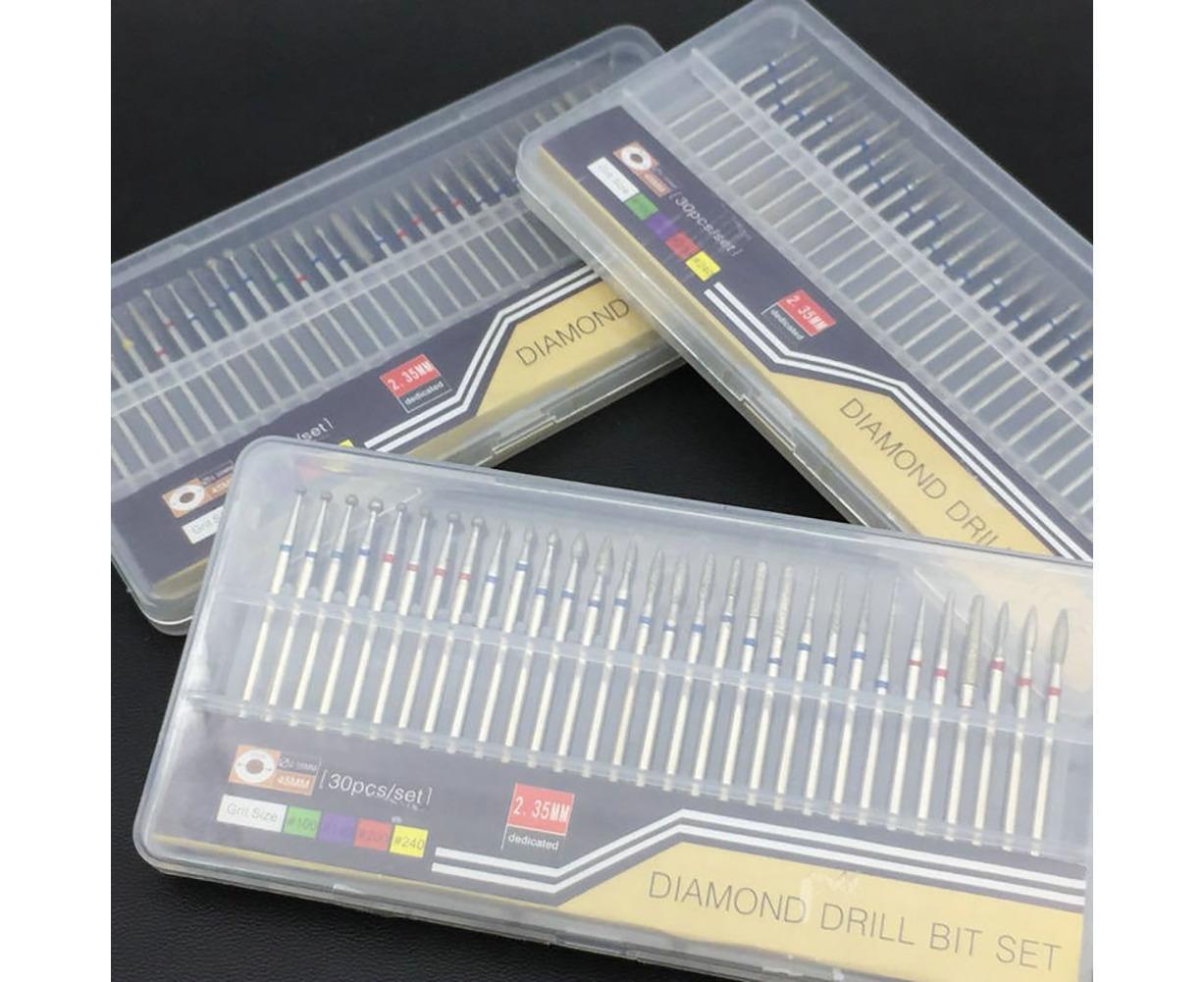 30Pcs Tungsten Steel Nail Drill Bits Manicure Pedicure Gel Polish Removal Tool-A - Image 3