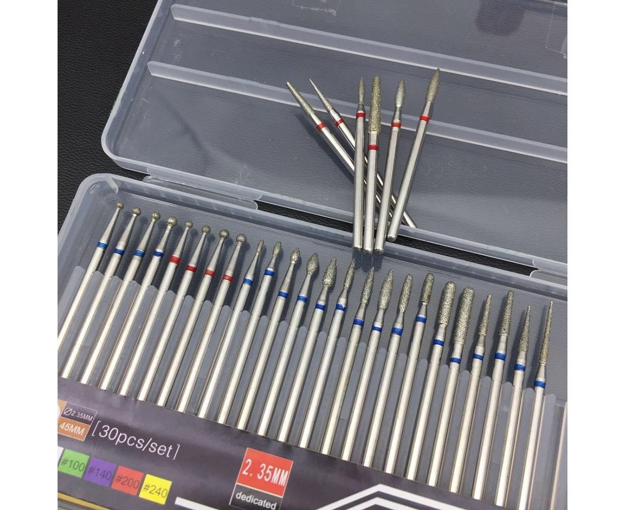 30Pcs Tungsten Steel Nail Drill Bits Manicure Pedicure Gel Polish Removal Tool-A - Image 7