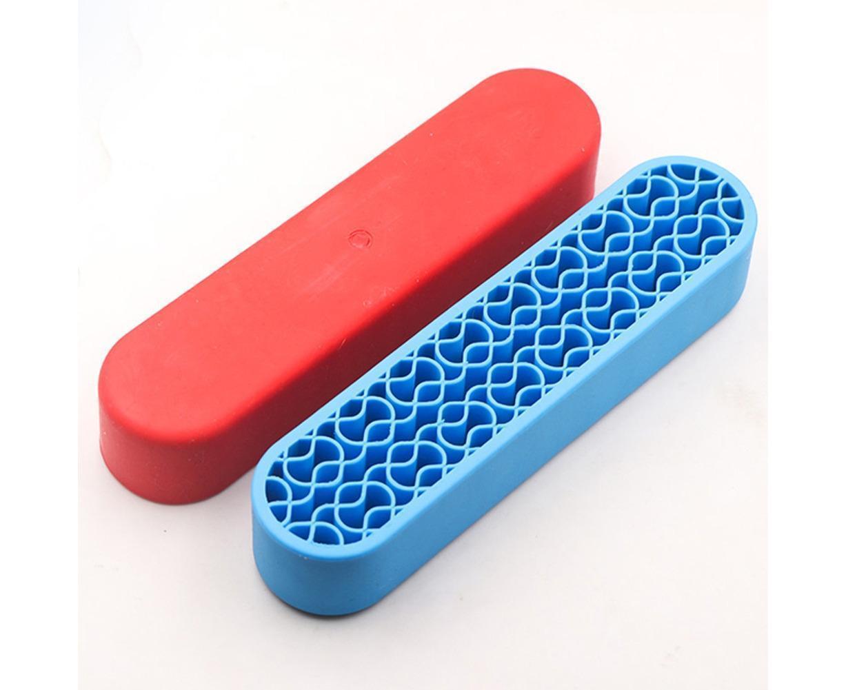 Silicone Nail Pen Holder Makeup Brush Display Stand Storage Case Desk Organizer-Pink - Image 6