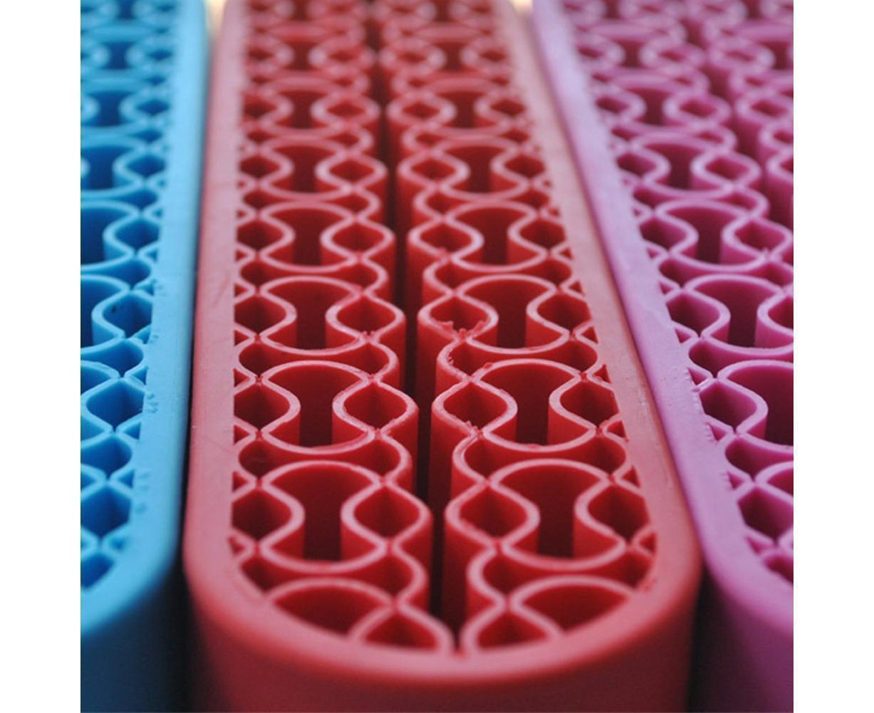 Silicone Nail Pen Holder Makeup Brush Display Stand Storage Case Desk Organizer-Pink - Image 7