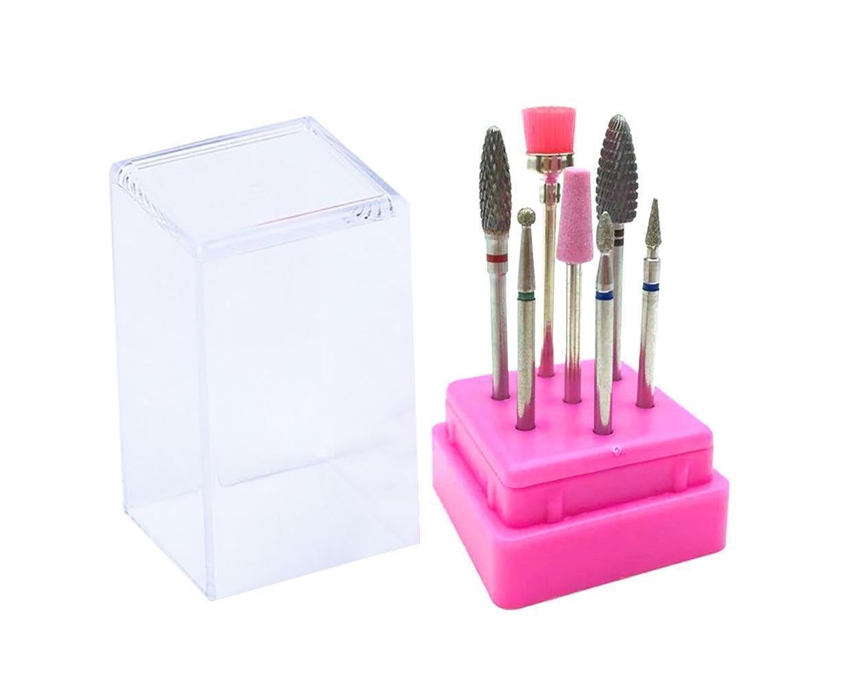7Pcs Tungsten Steel Ceramics Remove Gel Polish Manicure Pedicure Nail Drill Bits-2# - Image 1