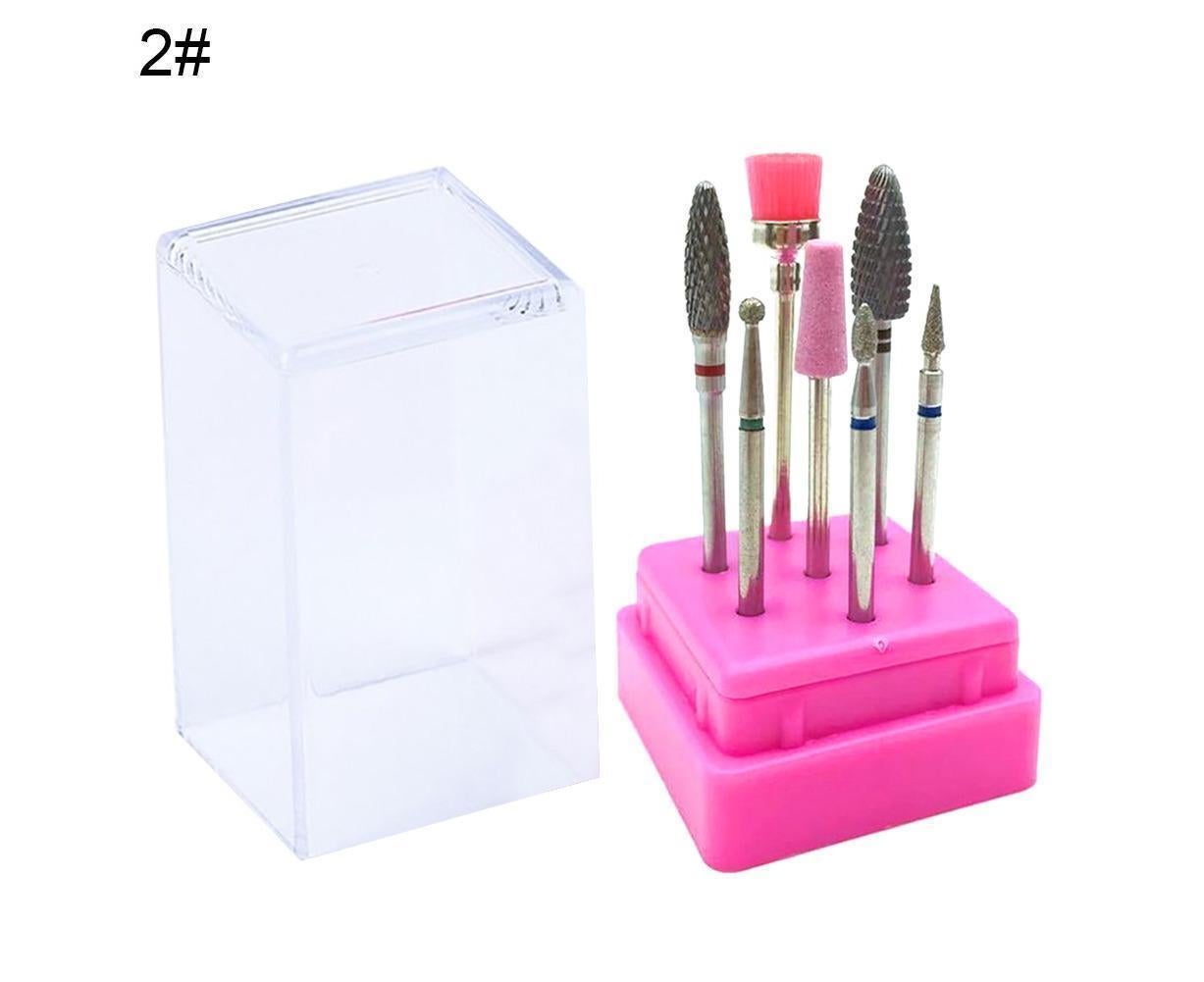 7Pcs Tungsten Steel Ceramics Remove Gel Polish Manicure Pedicure Nail Drill Bits-2# - Image 7