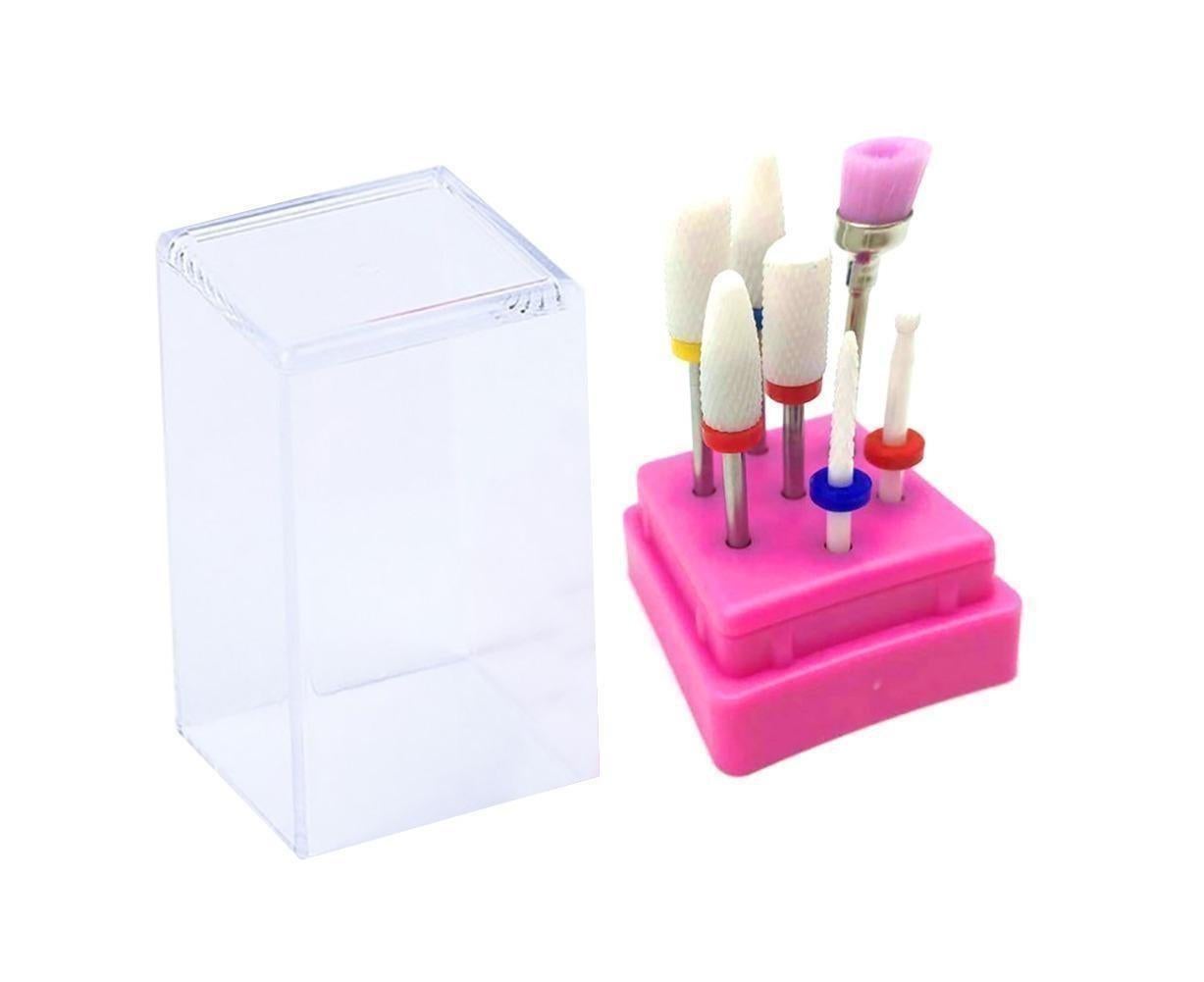 7Pcs Tungsten Steel Ceramics Remove Gel Polish Manicure Pedicure Nail Drill Bits-7# - Image 1