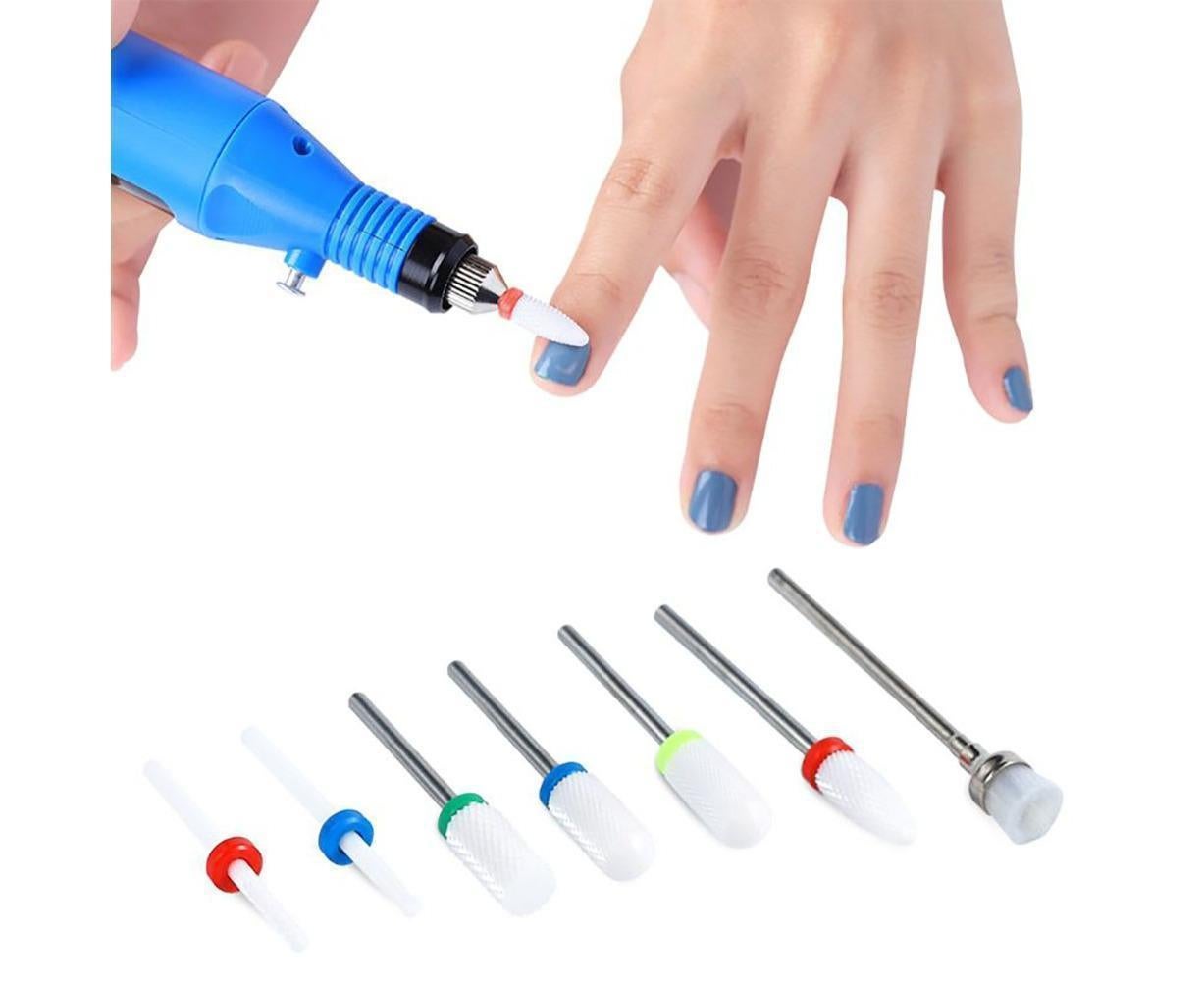 7Pcs Tungsten Steel Ceramics Remove Gel Polish Manicure Pedicure Nail Drill Bits-4# - Image 3