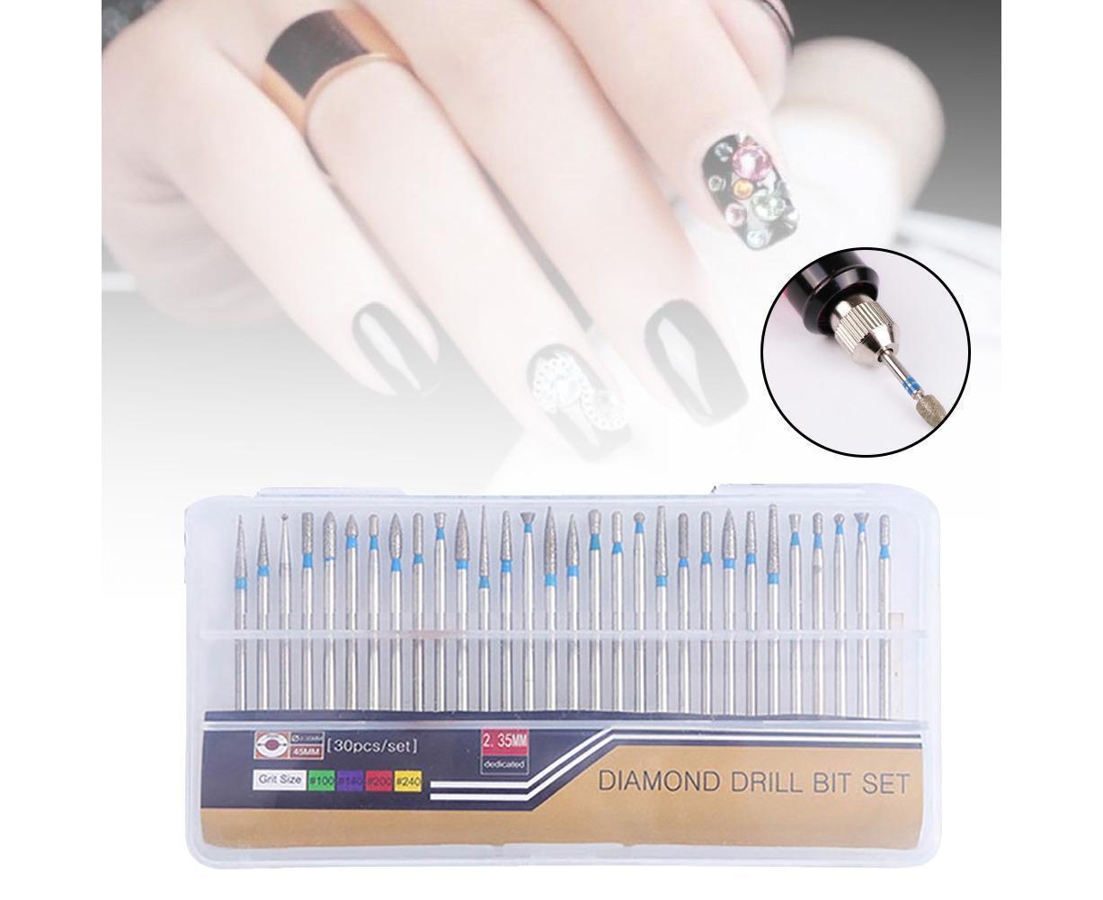 30Pcs Tungsten Steel Nail Drill Bits Manicure Pedicure Gel Polish Removal Tool-C - Image 2