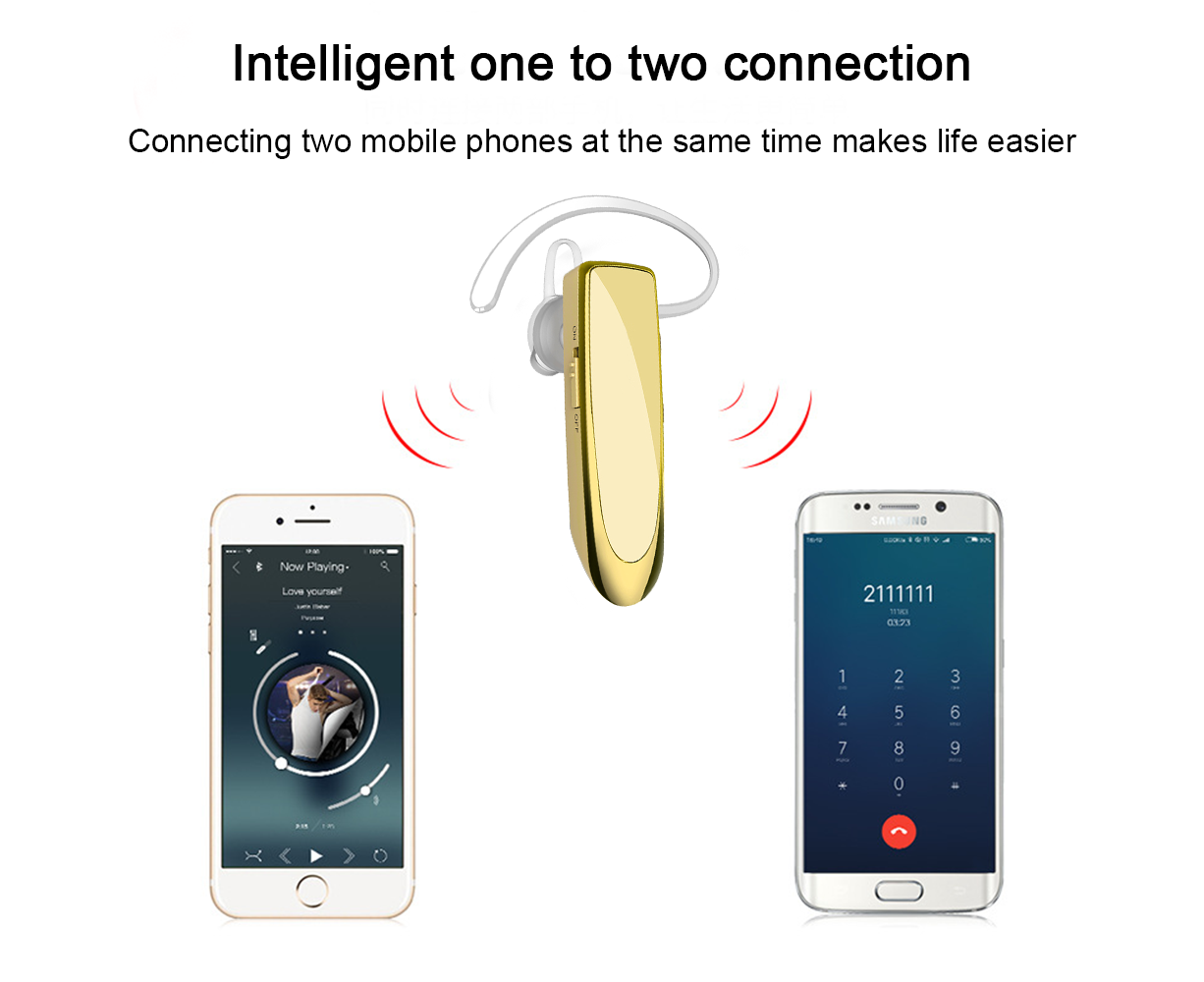 Bluetooth Earpiece V4.1 Wireless Handsfree Headset 30Days Standby Time - Image 3