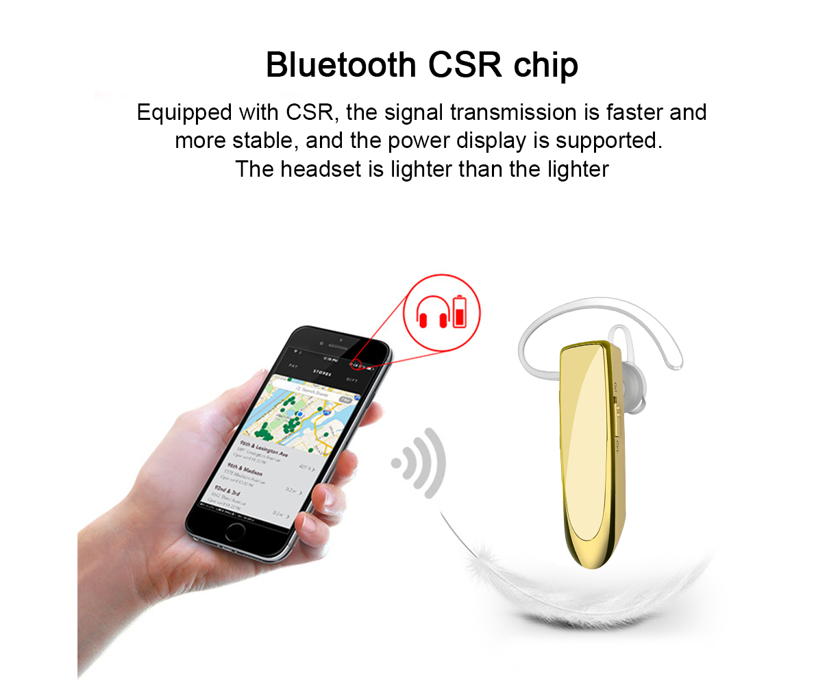 Bluetooth Earpiece V4.1 Wireless Handsfree Headset 30Days Standby Time - Image 4