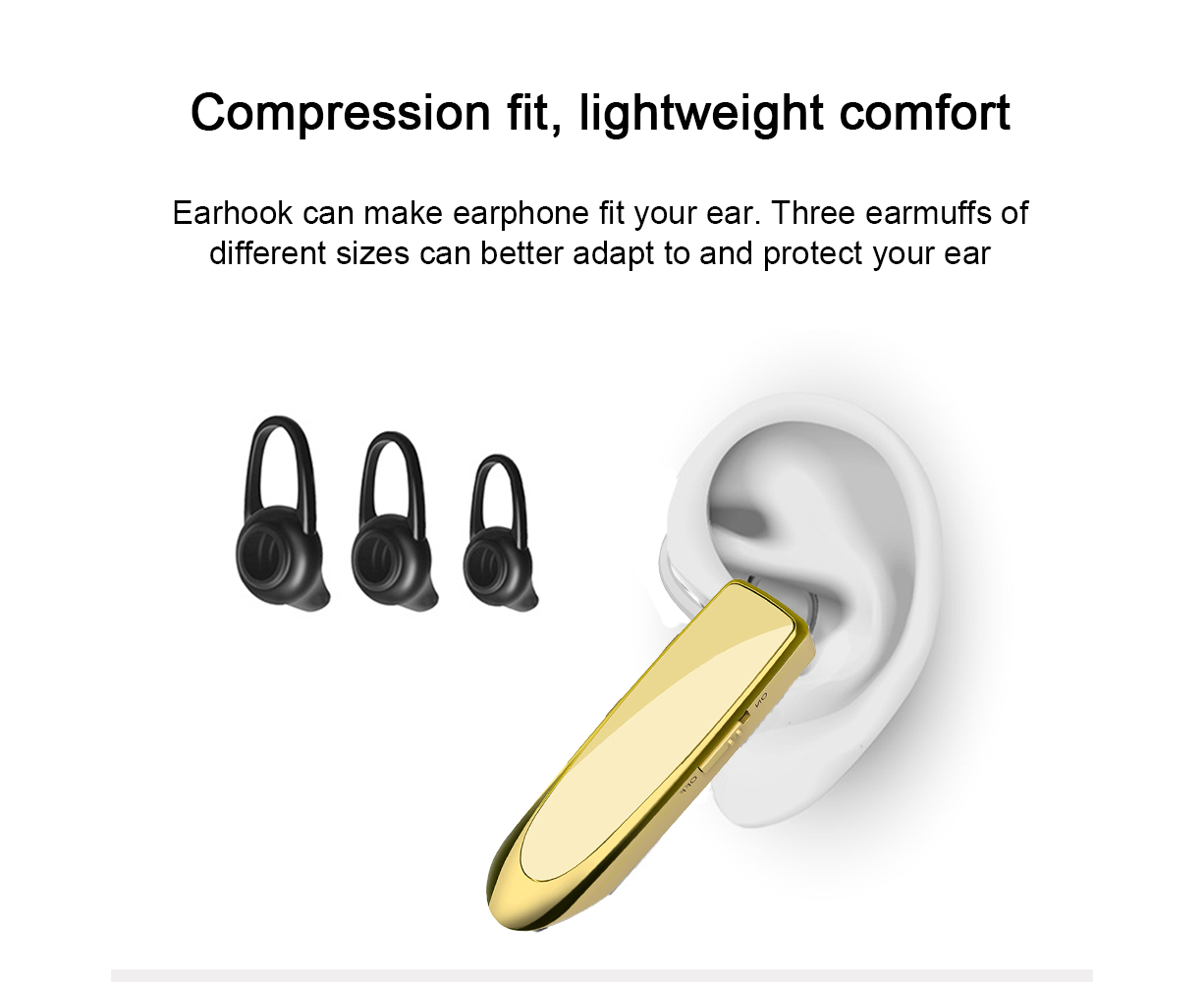Bluetooth Earpiece V4.1 Wireless Handsfree Headset 30Days Standby Time - Image 5
