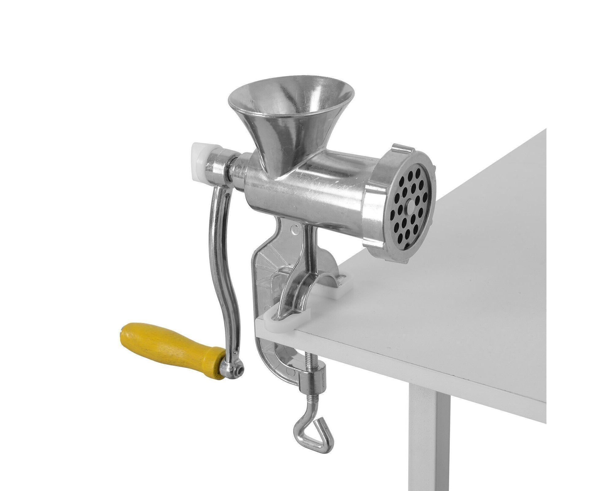 Hand Sausage Filler Maker Manual Kitchen Meat Grinder Mincer Stuffer Table - Image 4