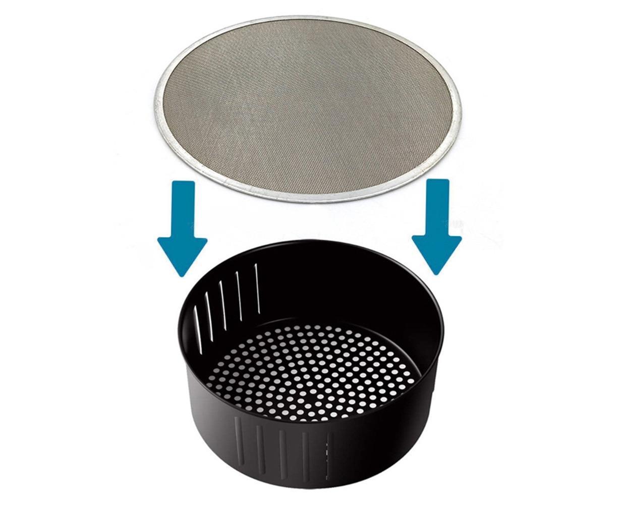 19/21/23/25cm Stainless Steel Oil Splatter Screen Net Cover for Air Frying Pot-23cm - Image 2
