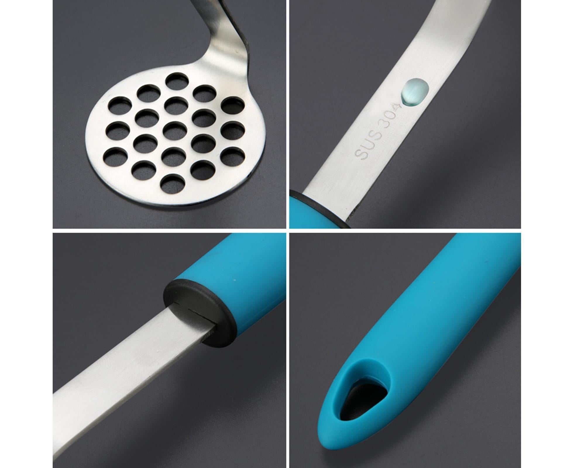 Vegetable Masher Stainless Steel - Blue - Image 6