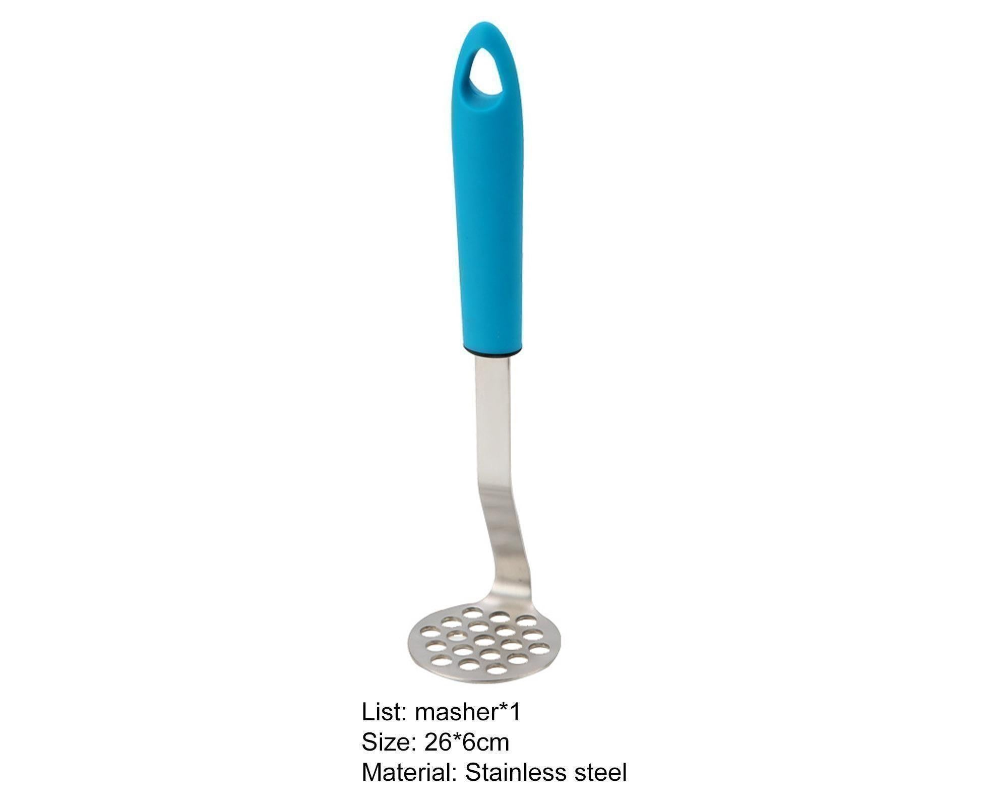 Vegetable Masher Stainless Steel - Blue - Image 7