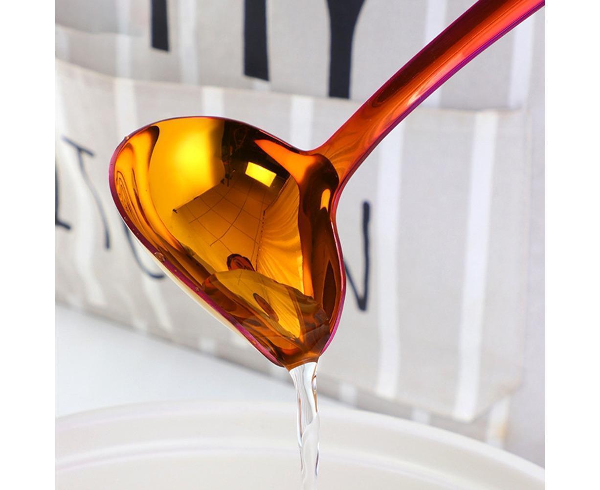 Stainless Steel Duck Mouth Oil Spoon Hanging Hot Pot Soup Ladle Scoop Tableware-Rose Gold - Image 7