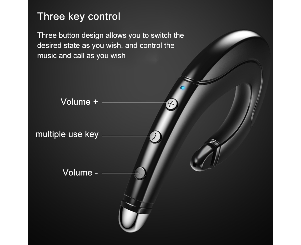 True Wireless Bluetooth Invisible Single Earbud with Microphone - Image 4