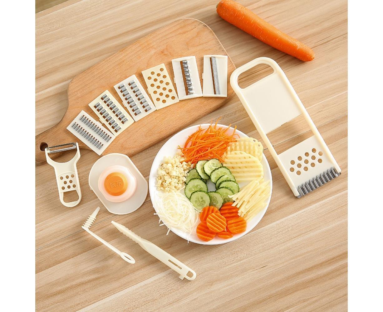 11Pcs Manual Vegetable Slicer Cutter Potato Peeler Onion Grater Kitchen Tool - Image 2