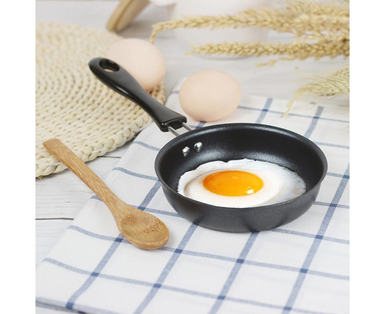 Non-stick Handle Iron Frying Cooking Pan Breakfast Egg Pancake Pot Cookware - Image 2